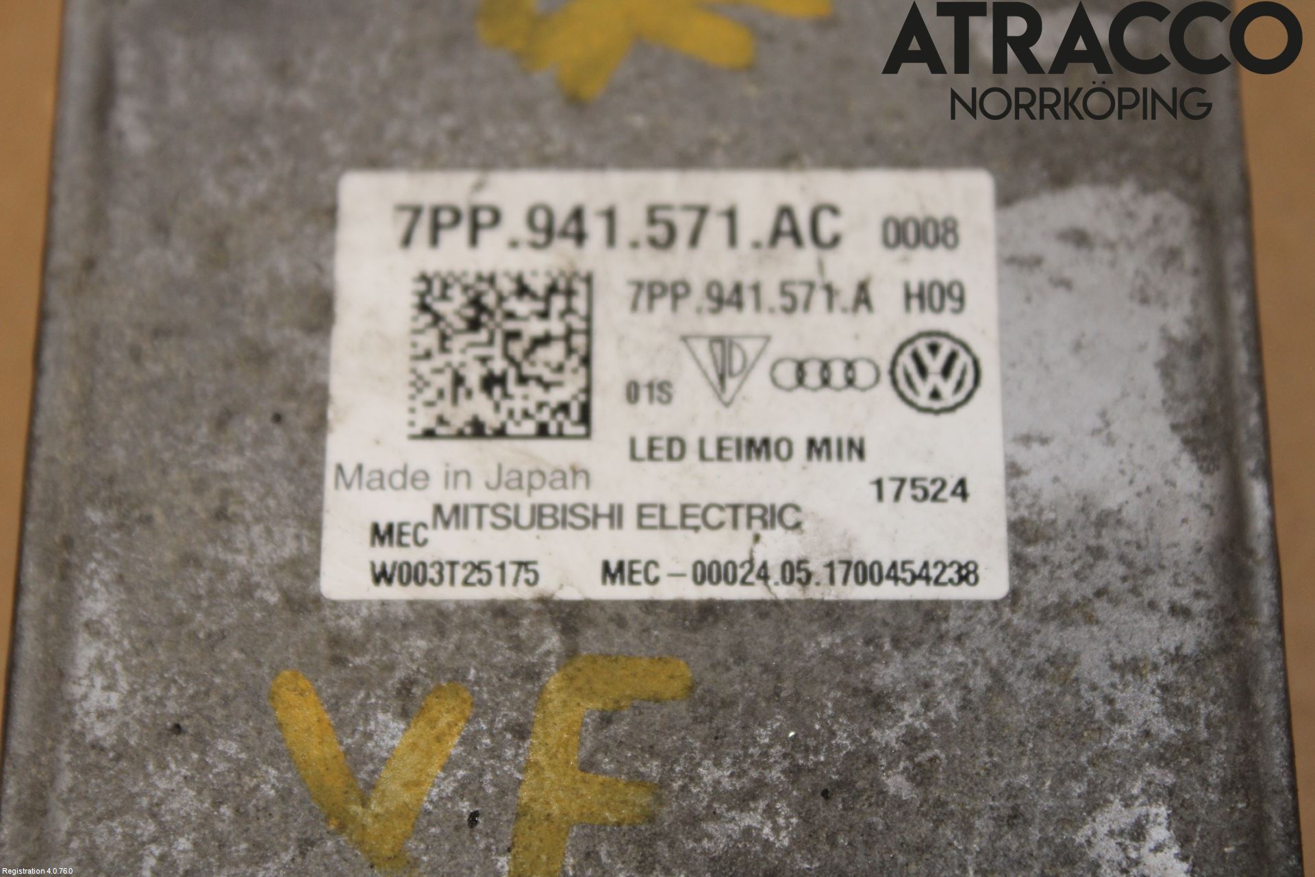 Volkswagen VW PASSAT 15-19 Styrenhet Strålkastare