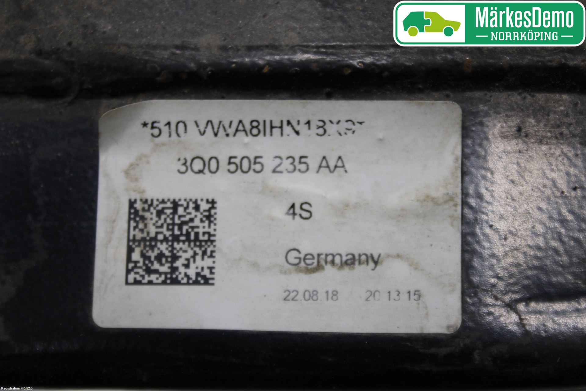 Volkswagen VW PASSAT 15-19 Bakaxelbalk