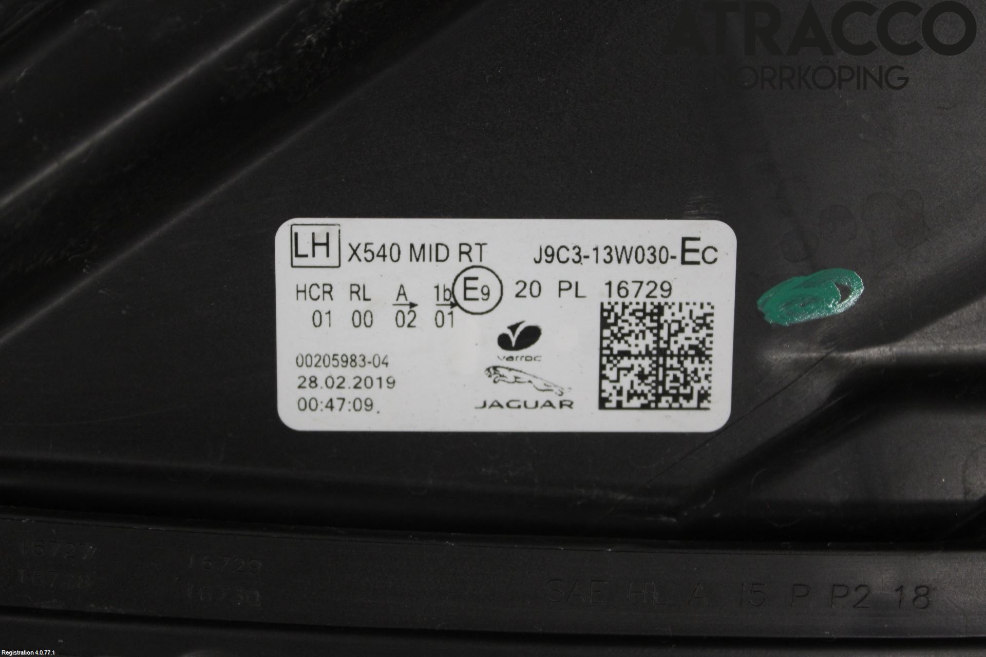 Jaguar E-PACE 17- Strålkastare Vänster