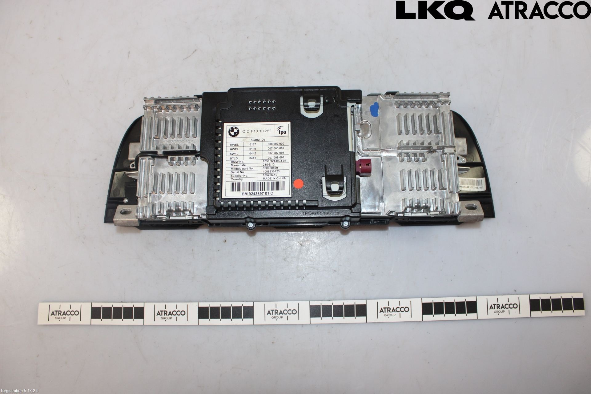 BMW 5 F10/F11/F18 09-17 Bildskärm