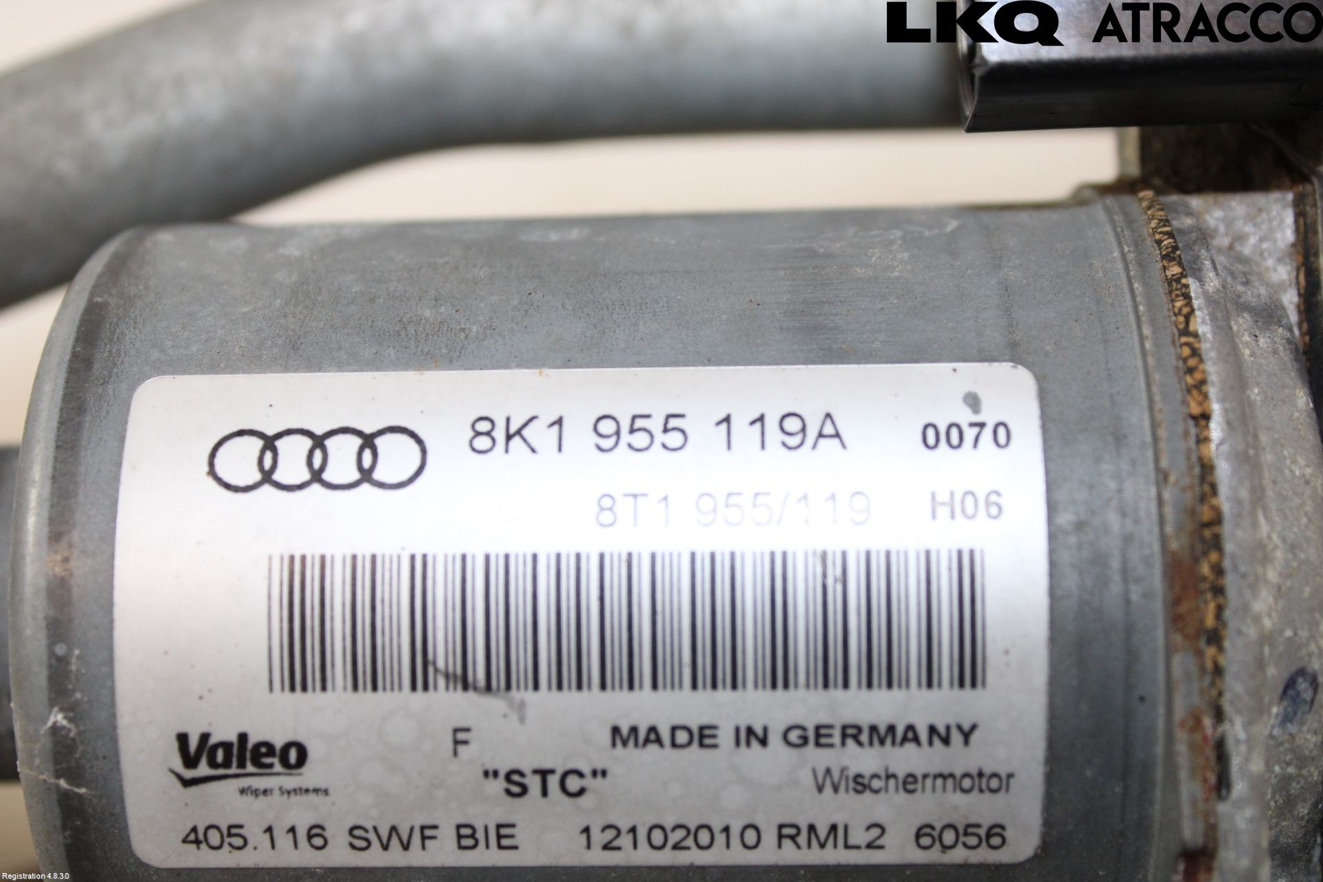 Audi A4 ALLROAD 09-16 Torkarmekanism Vindruta