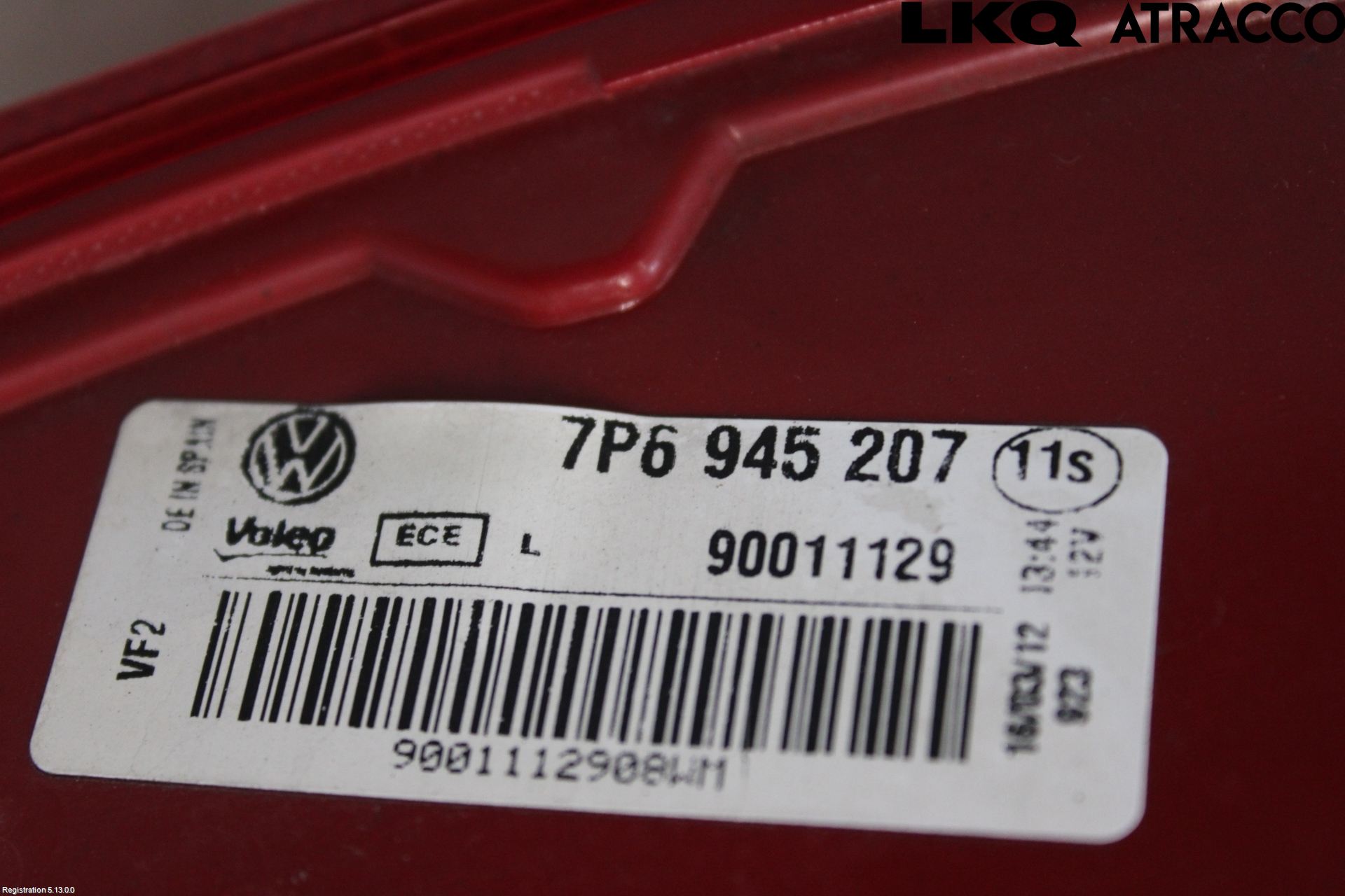 Volkswagen VW TOUAREG 7P 11-18 Bakljus Vänster