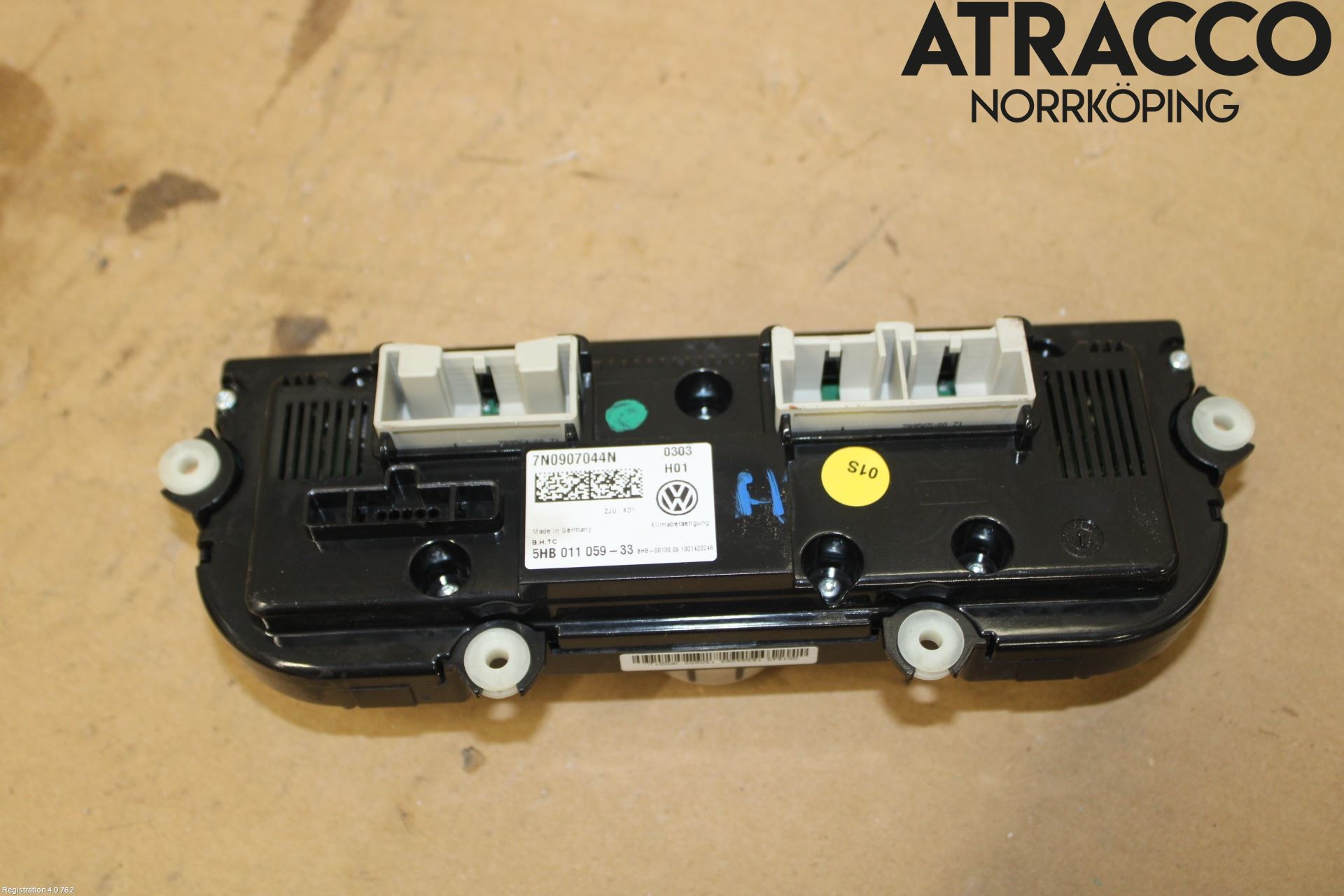 Volkswagen VW SHARAN 11- Värmereglage