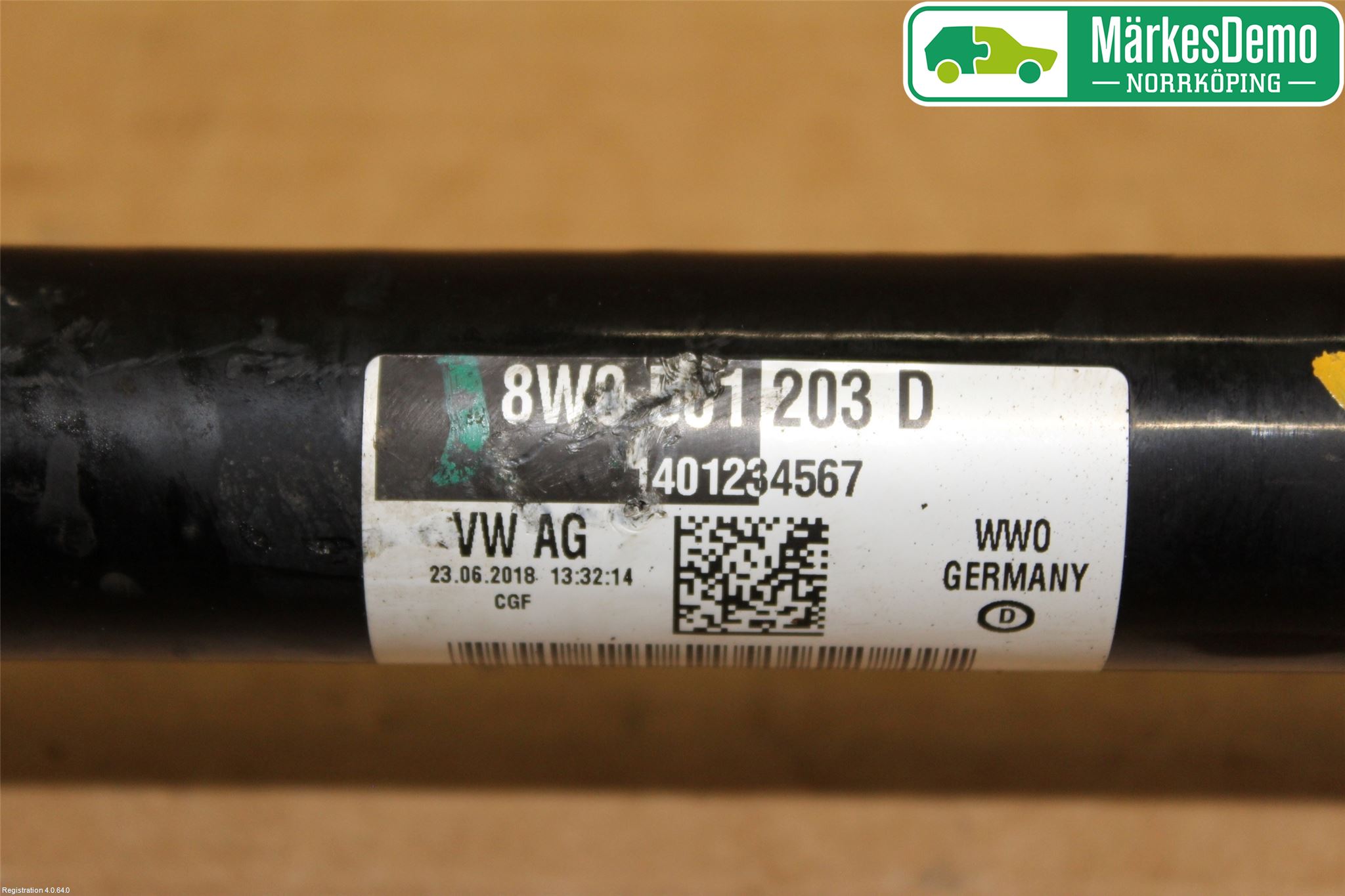Audi A4/S4 B9 16-19 Drivaxel Bak Vänster