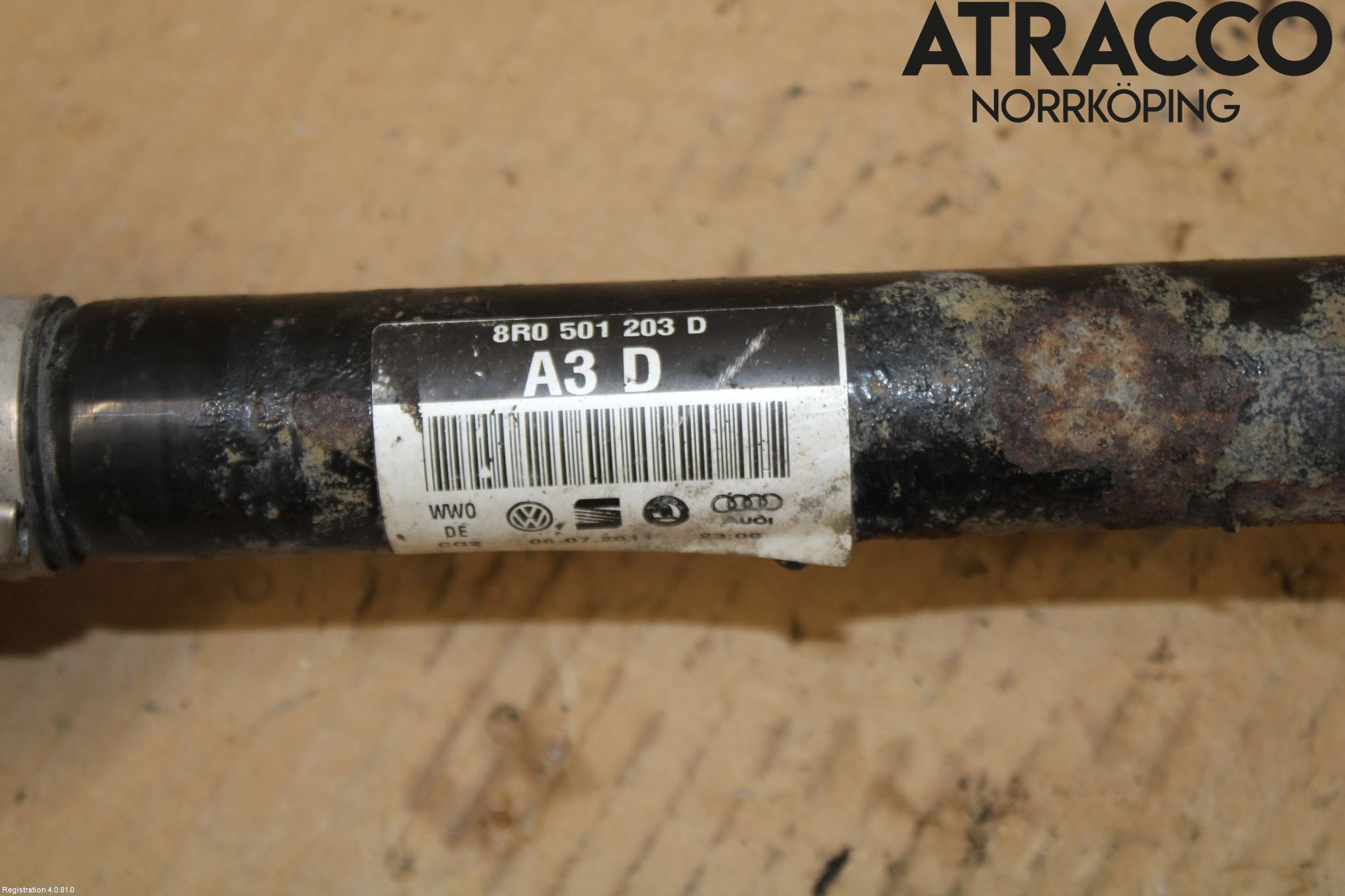 Audi A8/S8 4H 10-17 Drivaxel Bak Vänster