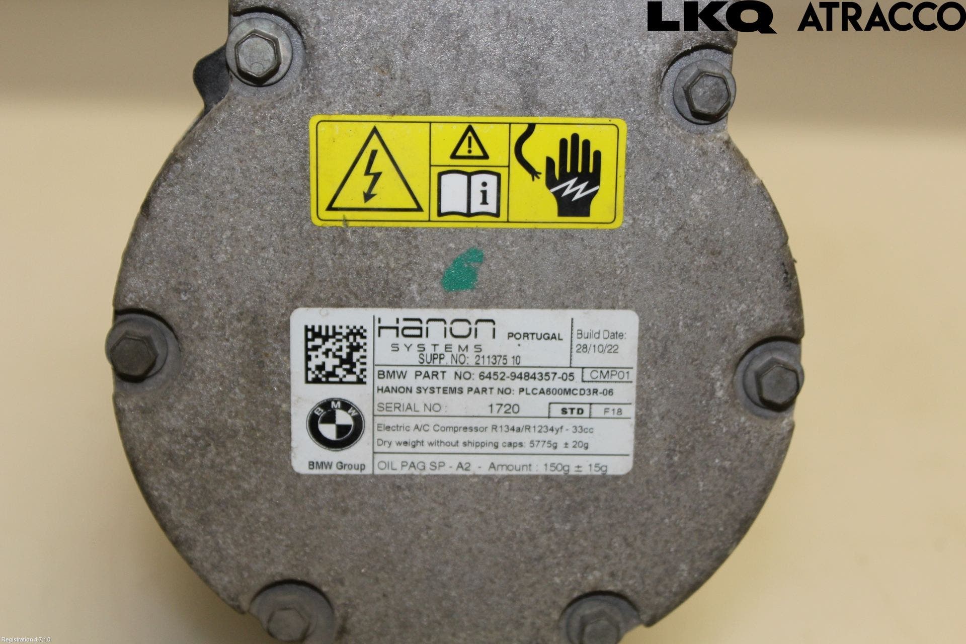 Mini ONE/COOPER 3DR F56 14-24 Ac Kompressor