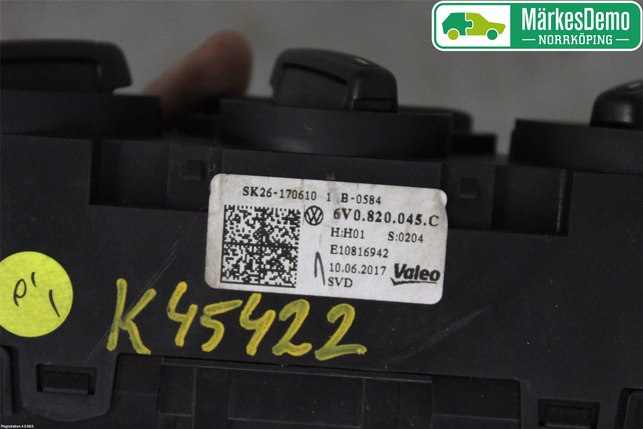 Skoda FABIA 15-21 Värmereglage