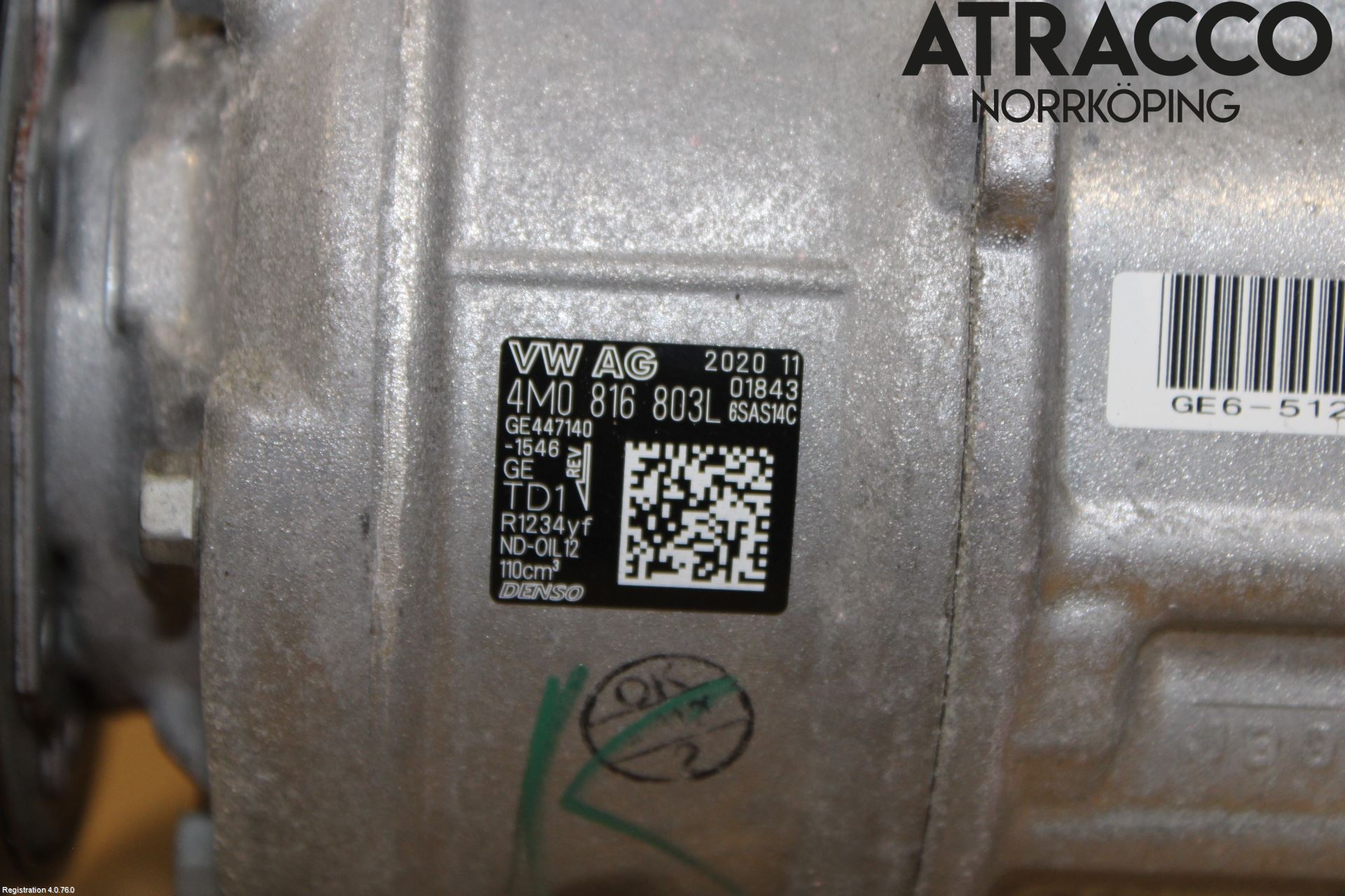 Volkswagen VW TOUAREG CR 18- Ac Kompressor