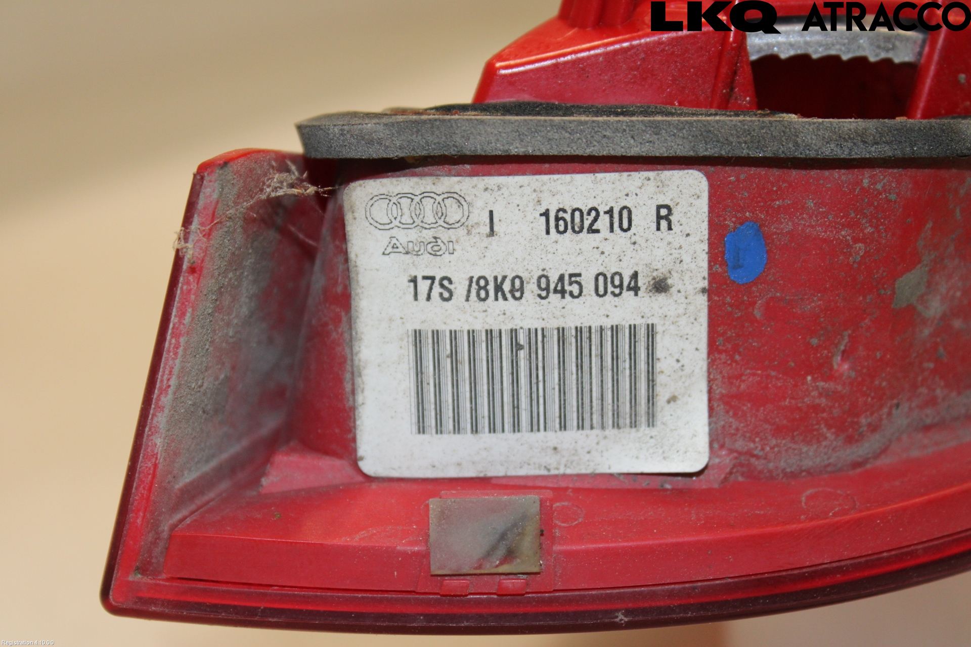 Audi A4/S4 08-11 Bakljus Lucka Hö