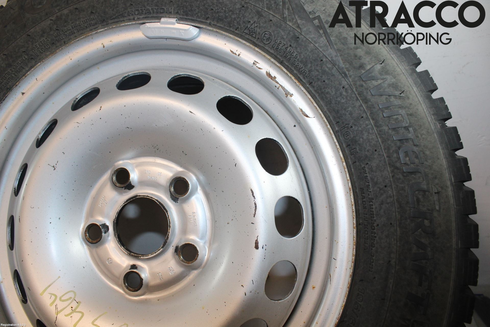 Volkswagen VW CADDY      04-10 Vinterdäck Plåtfälg 4St