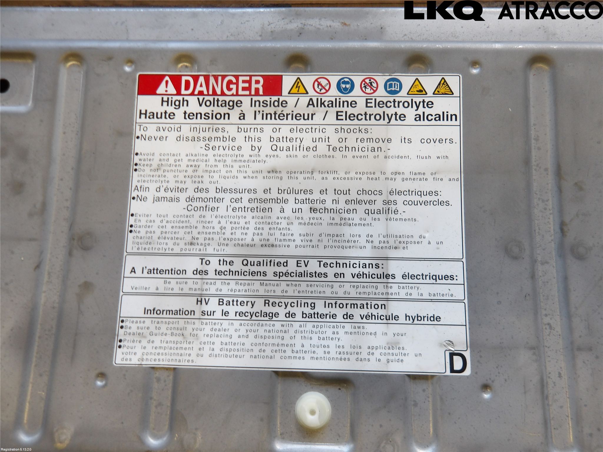 Toyota PRIUS NWH20 04-08 Batteri Högspänning