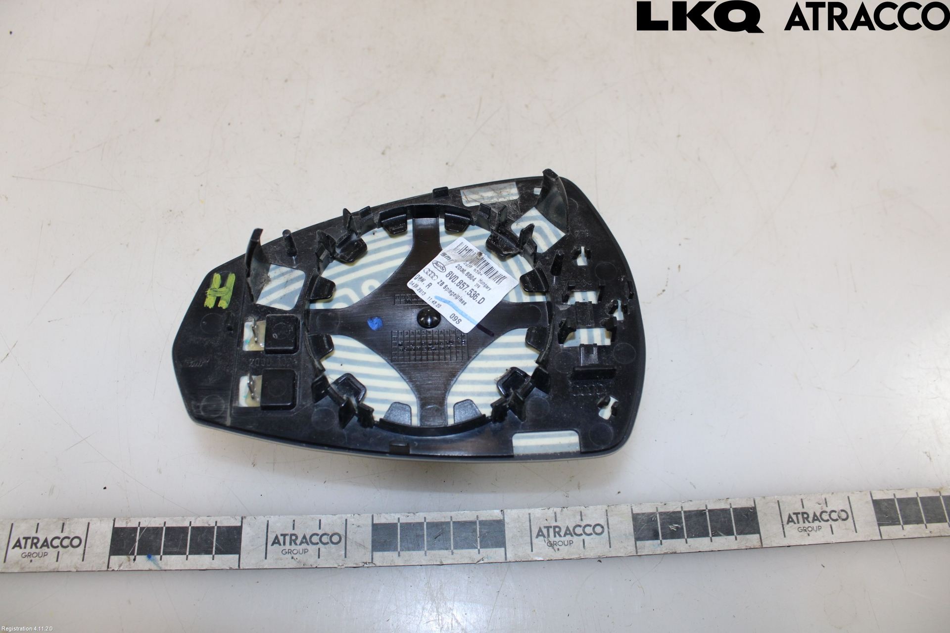 Audi A3/S3 8V 13-20 Spegelglas Hö