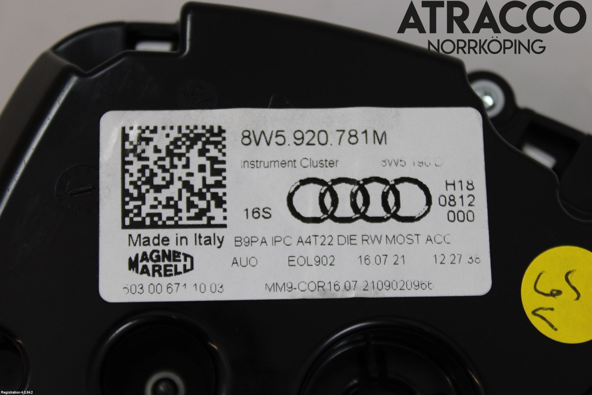 Audi A4/S4 B9 20- Instrument Komb