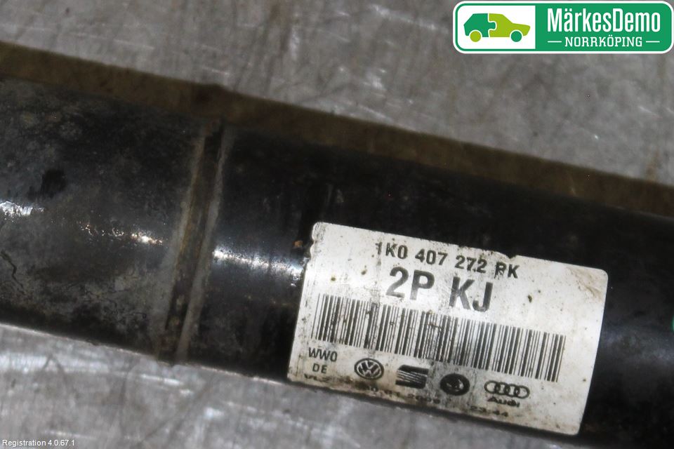 Volkswagen VW GOLF VI 09-13 Drivaxel Fram Höger