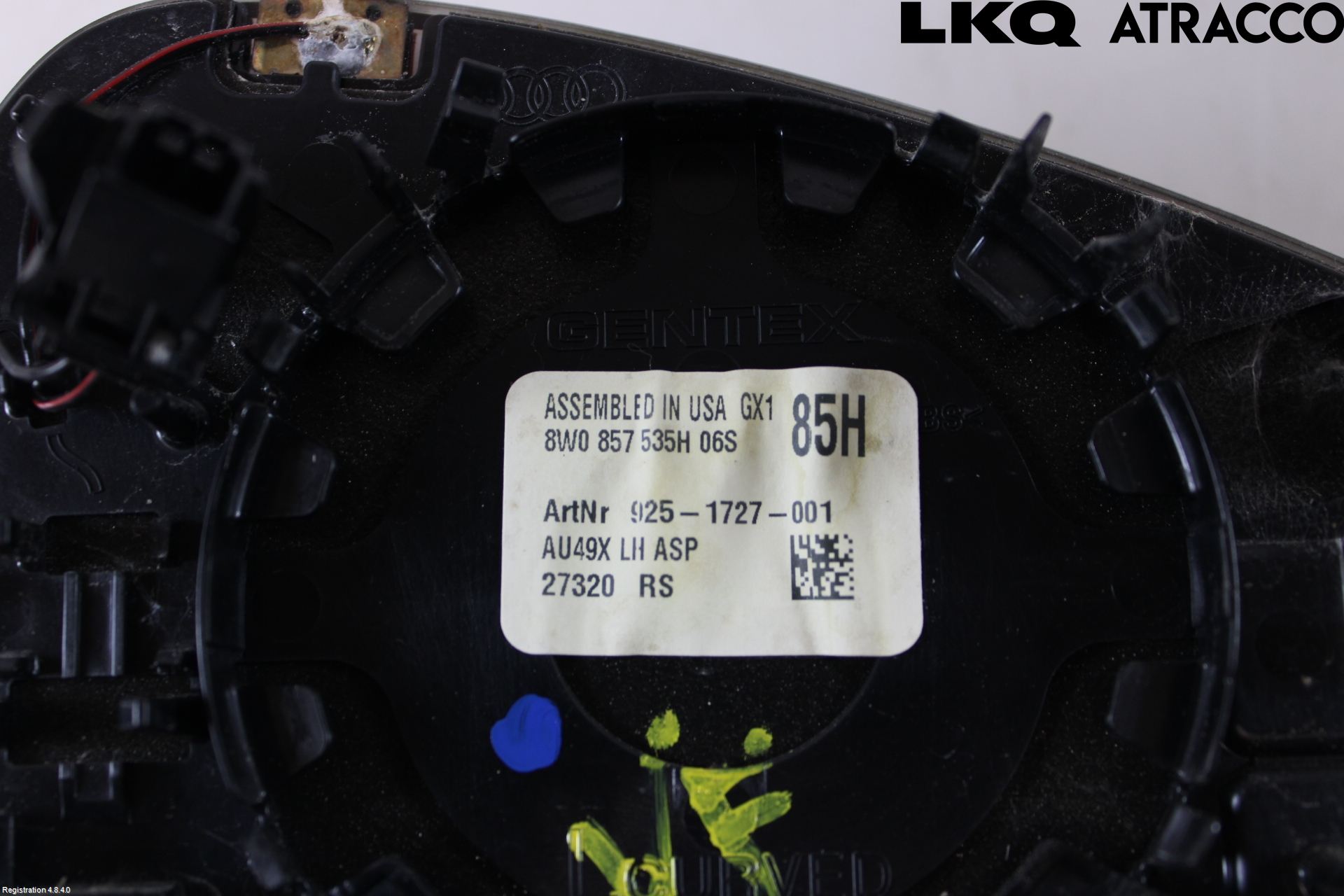 Audi A5 17- Spegelglas Vä