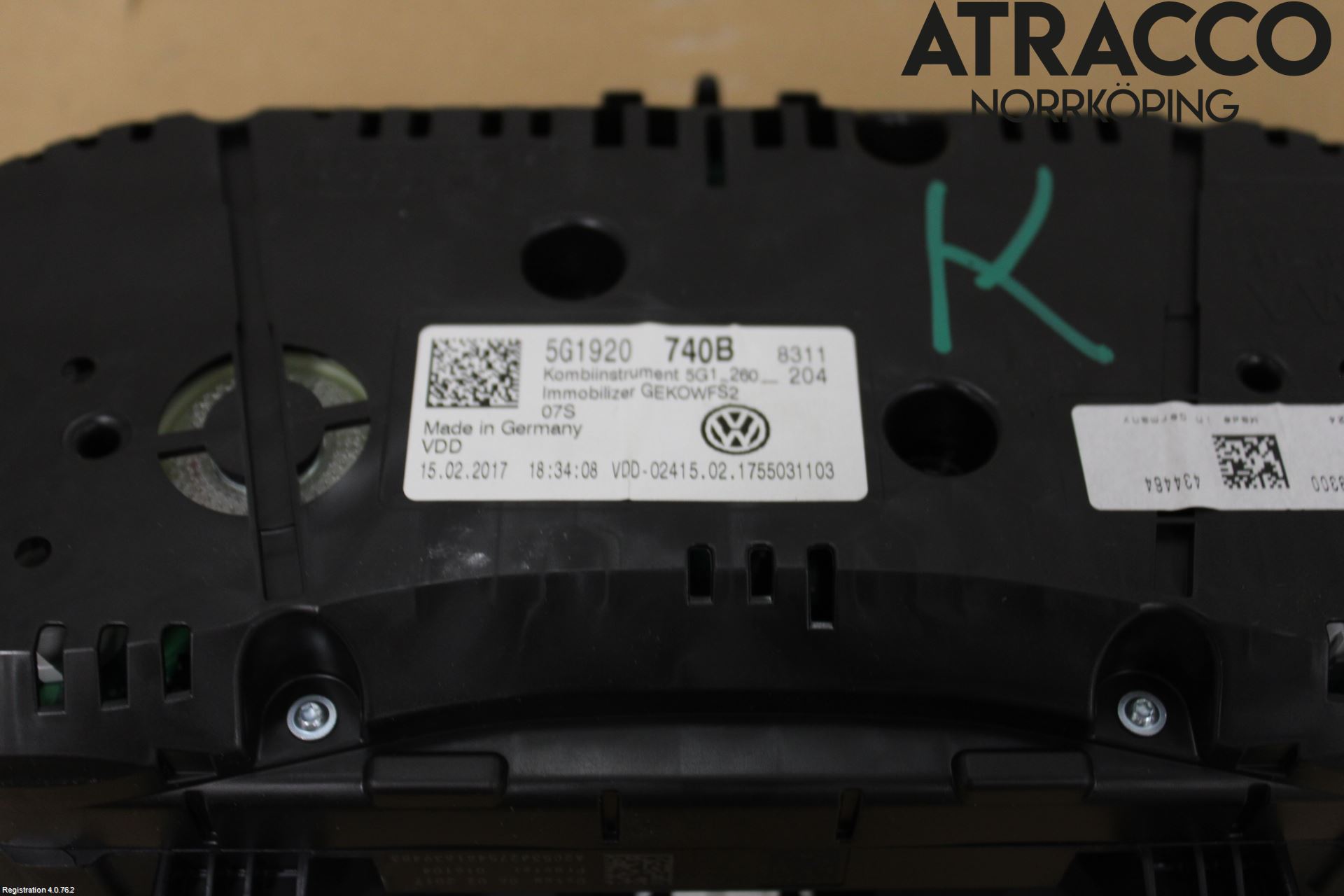 Volkswagen VW GOLF / E-GOLF VII 13-20 Instrument Komb