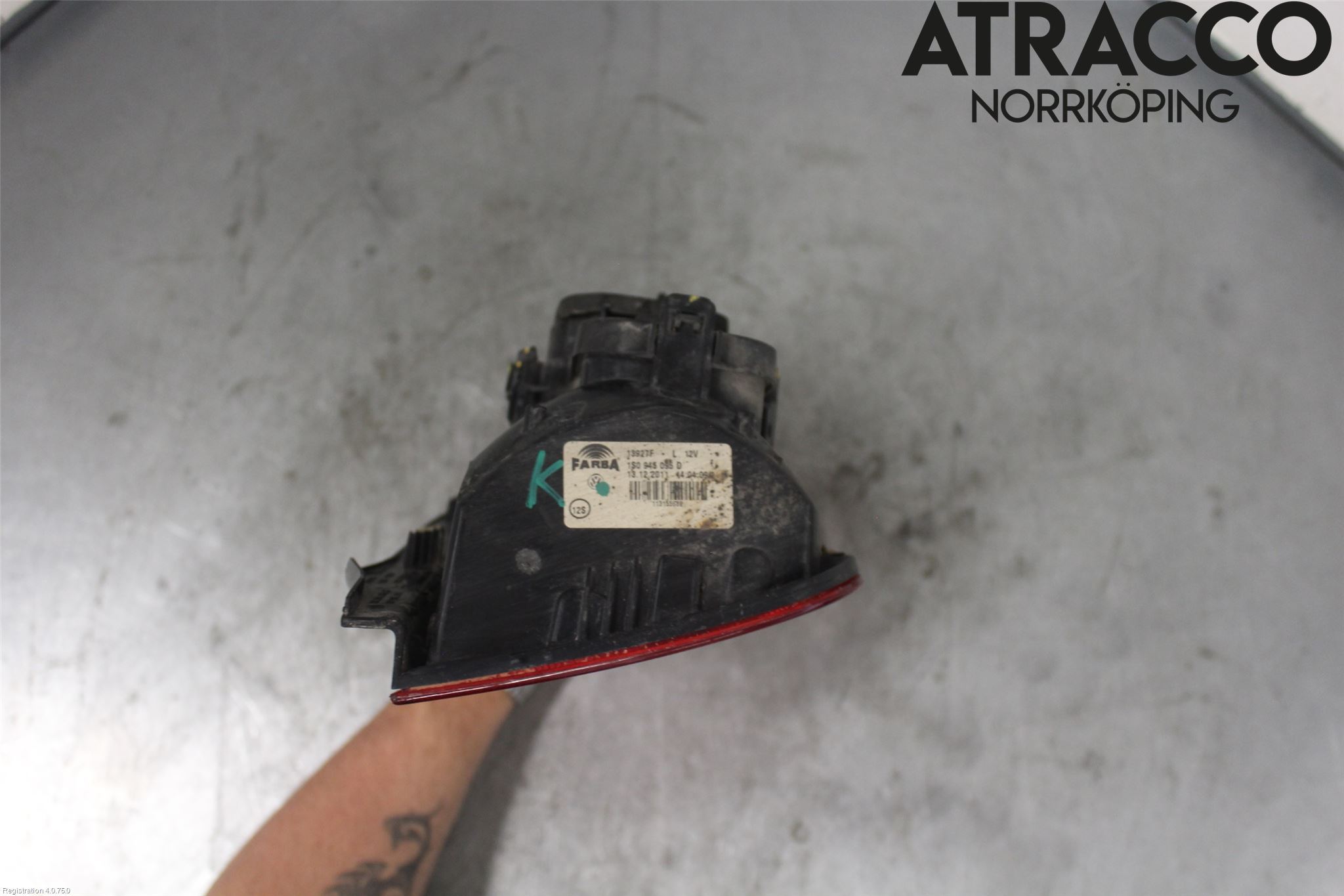 Volkswagen VW UP! / E-UP! Bakljus Vänster