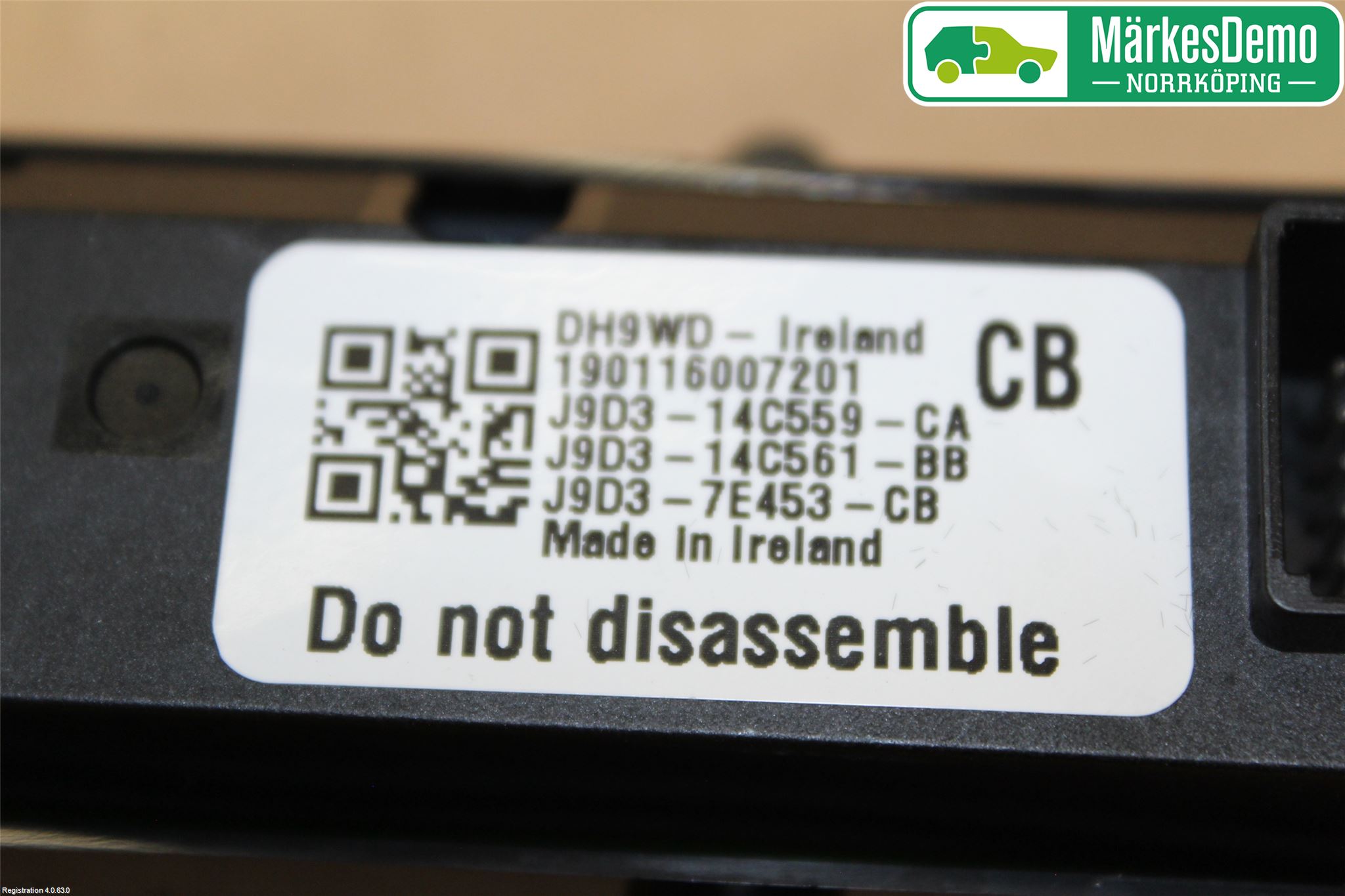 Jaguar I-PACE 18- Strömställare Växellåda