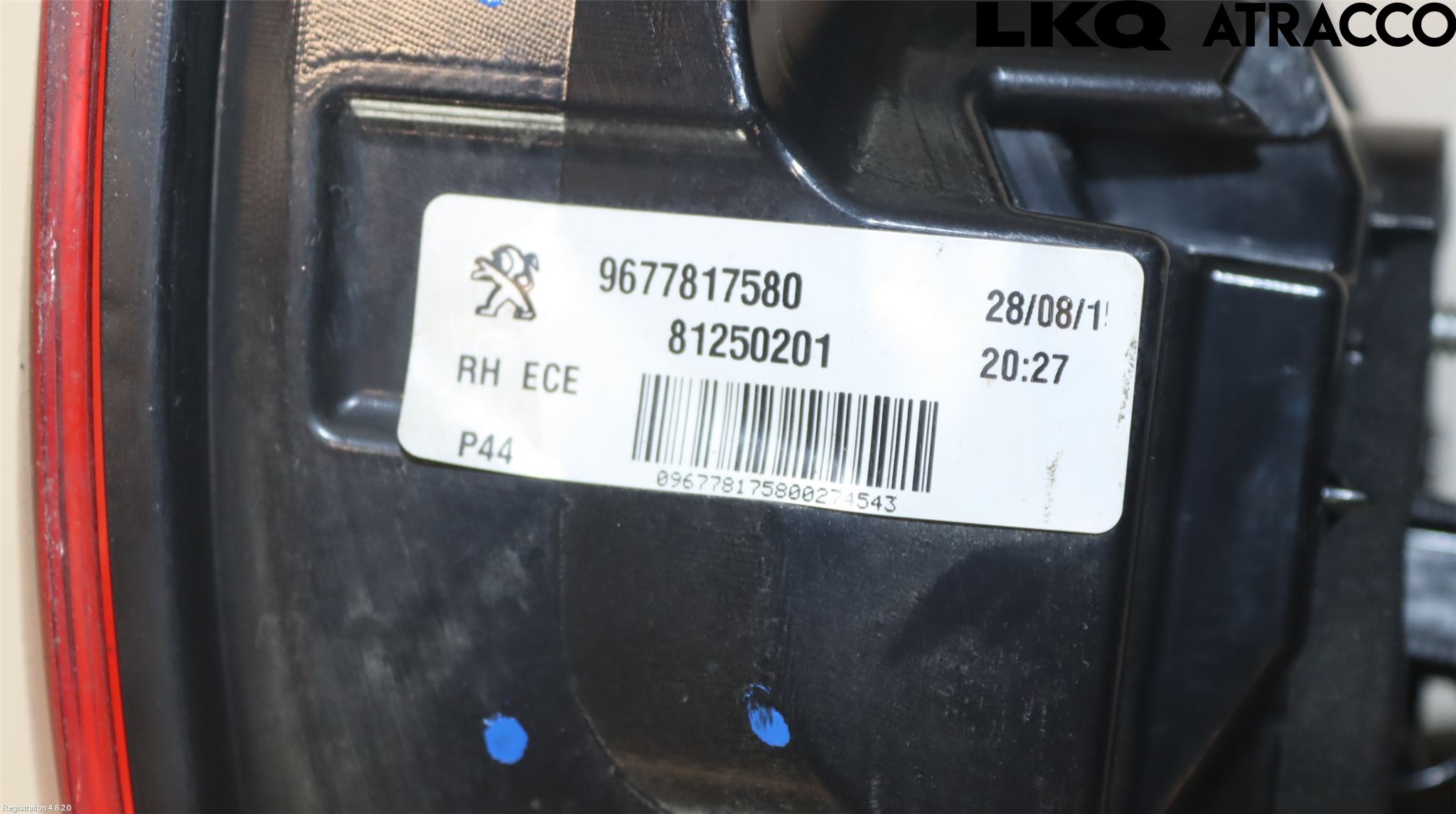 Peugeot 308 14-21 Bakljus Höger