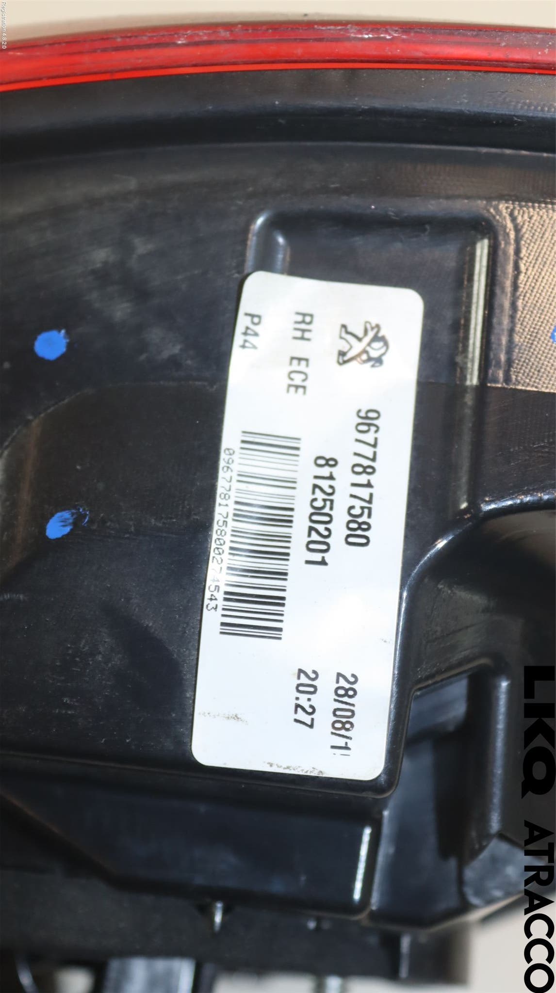 Peugeot 308 14-21 Bakljus Höger