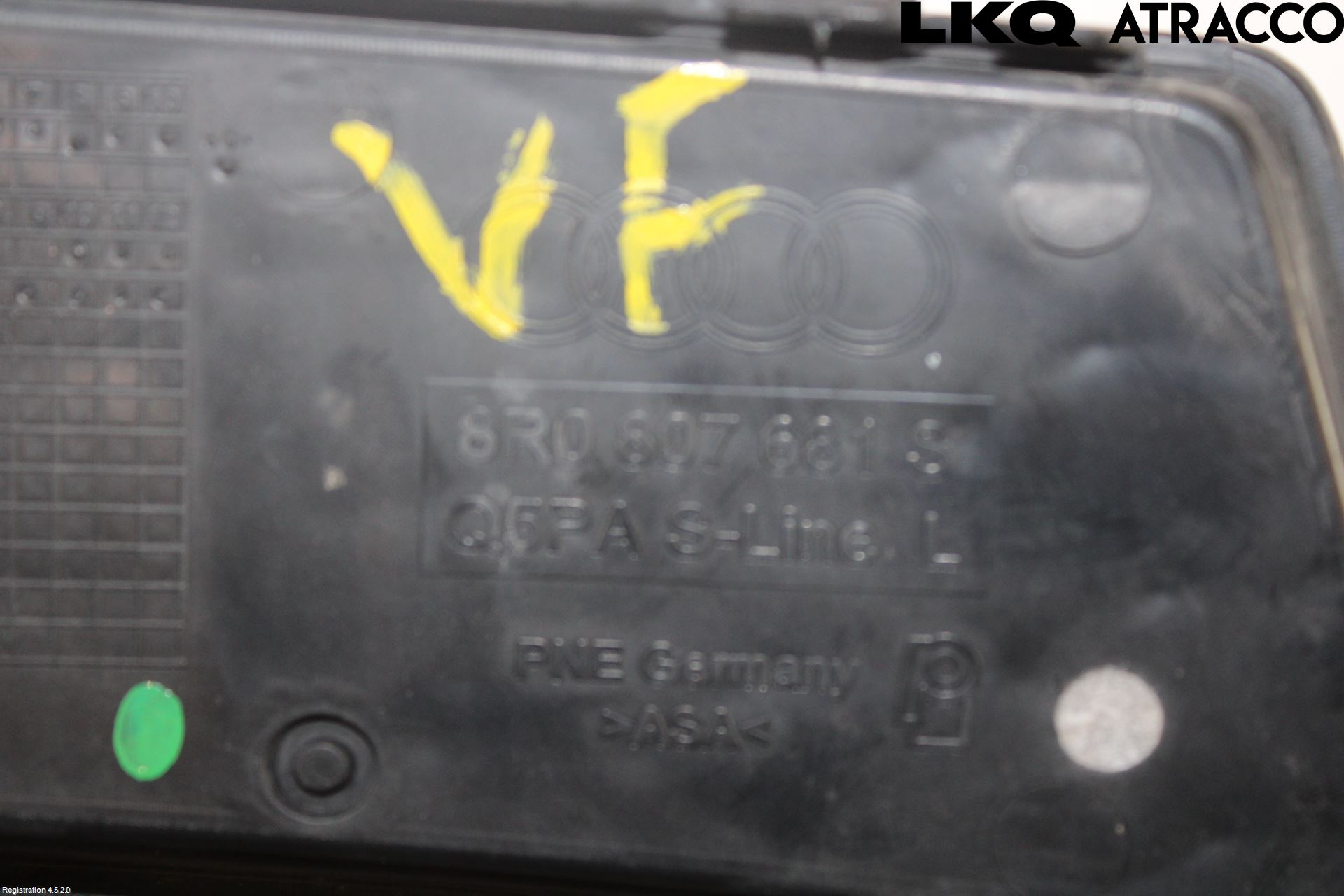 Audi Q5 09-16 Dimljussarg Fram