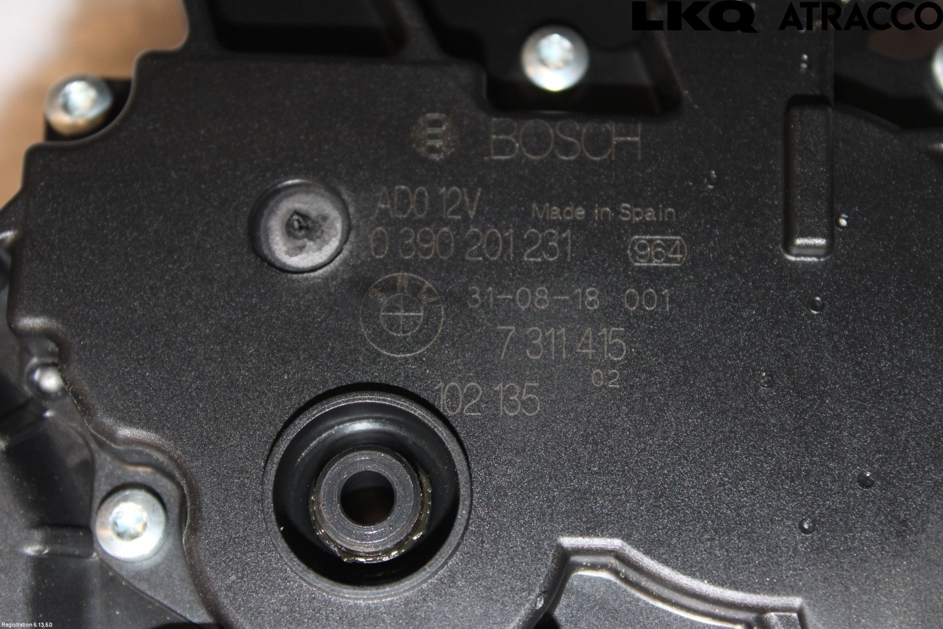 BMW 3 F30/F31/F80 12-19 Torkarmotor Baklucka