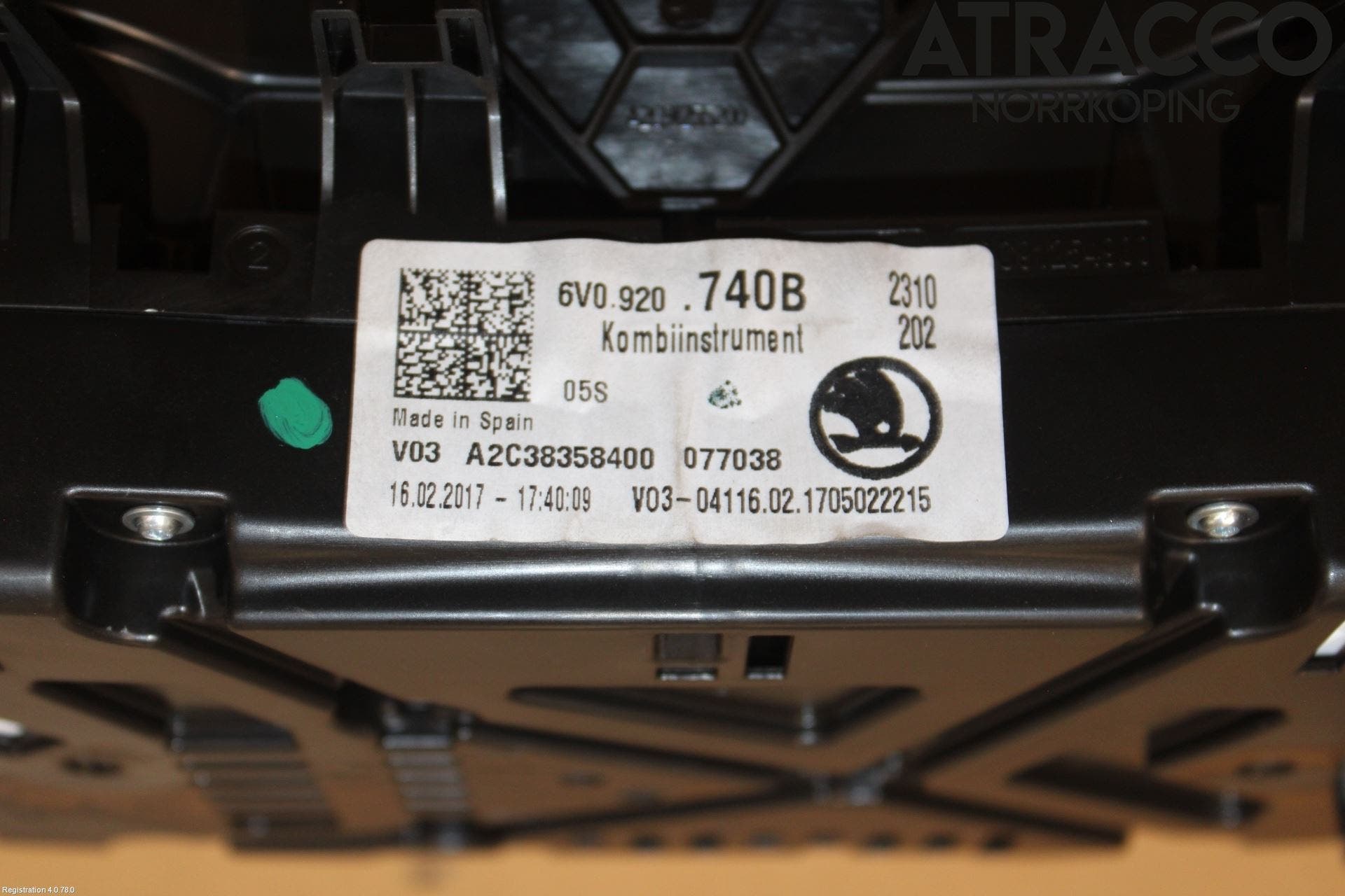 Skoda FABIA 15-21 Instrument Komb