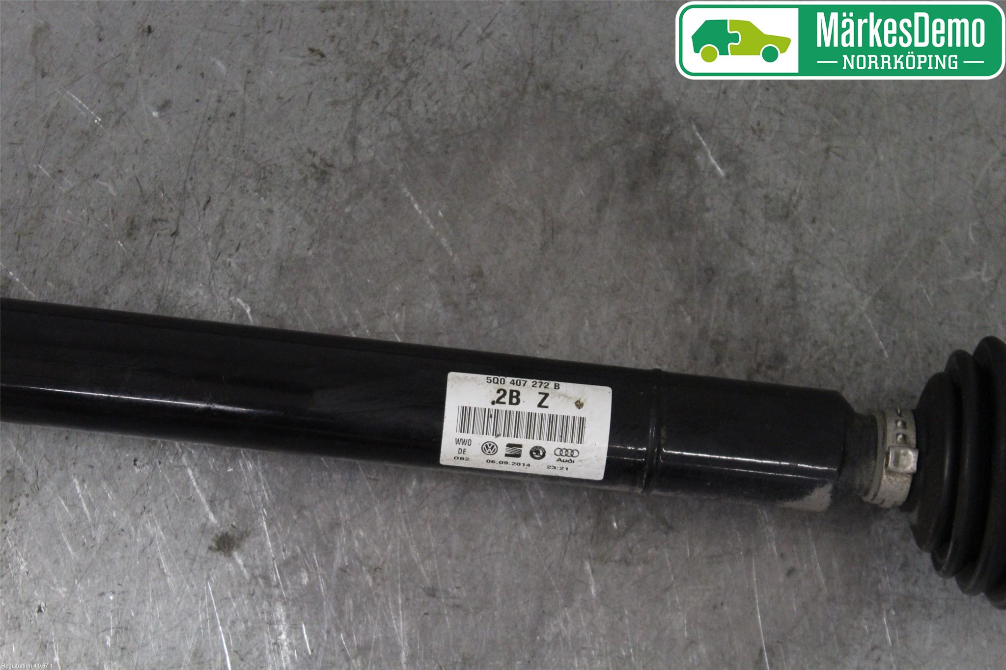 Volkswagen VW GOLF / E-GOLF VII 13-20 Drivaxel Fram Höger