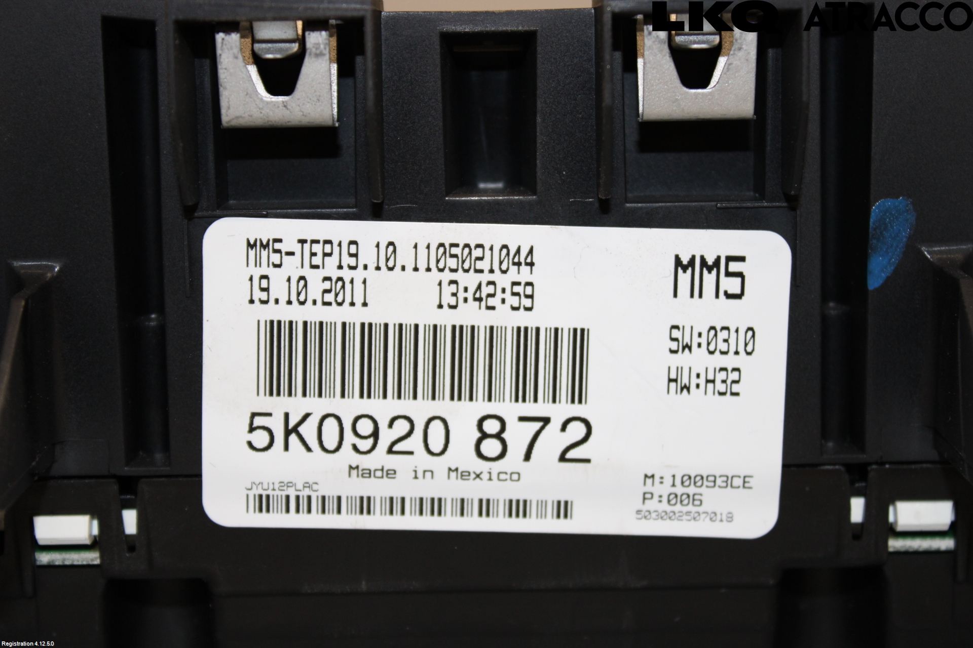 Volkswagen VW GOLF VI 09-13 Instrument Komb
