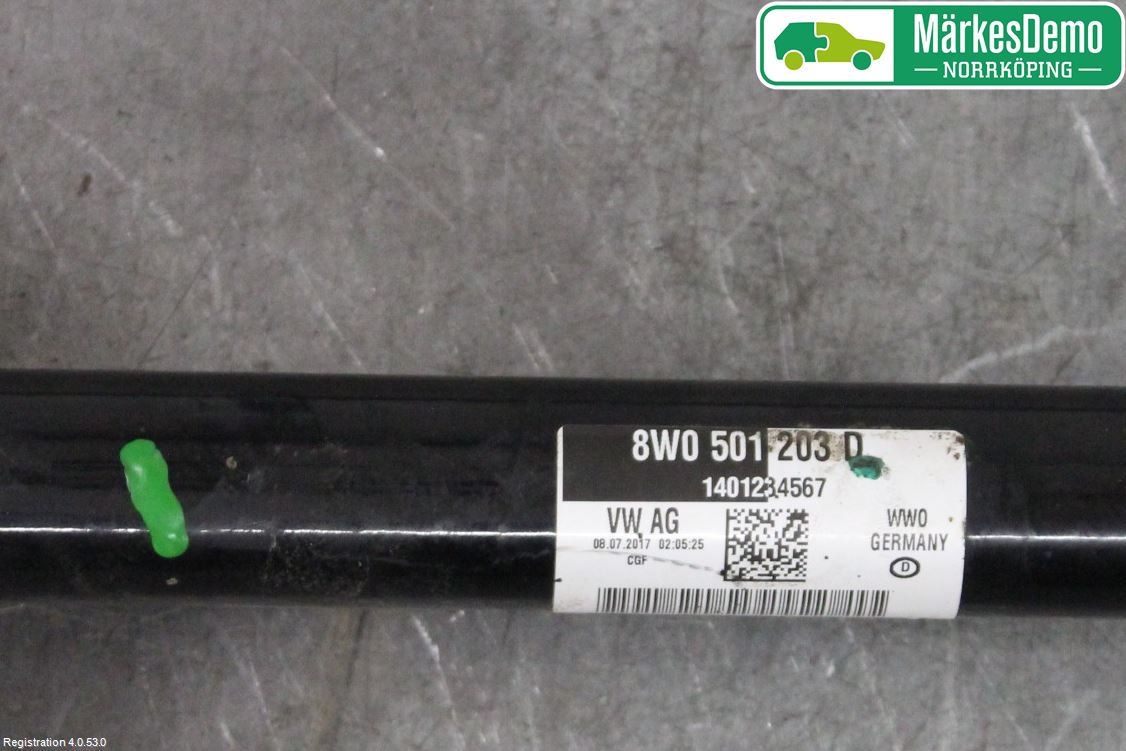 Audi A4/S4 B9 16-19 Drivaxel Bak Vänster