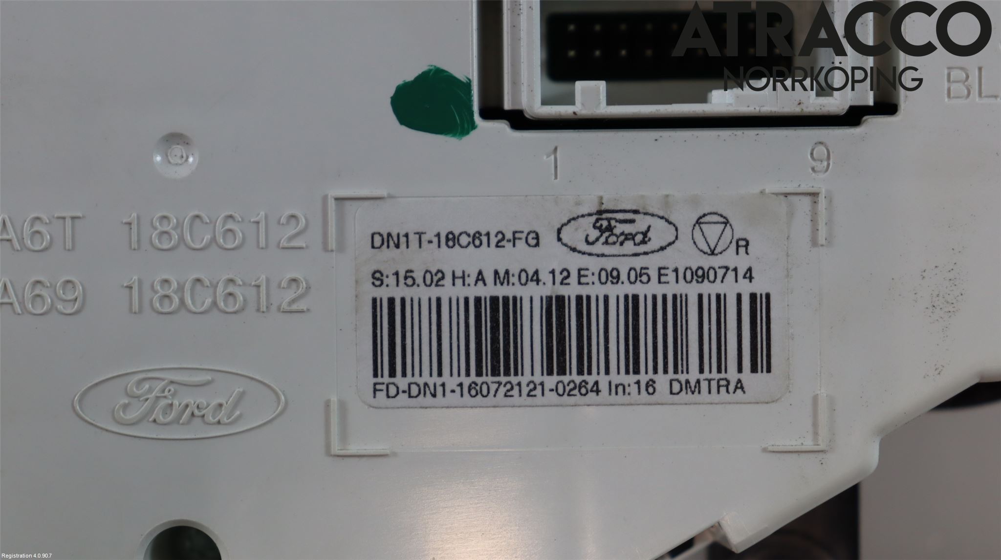 Ford ECOSPORT 17- Värmereglage