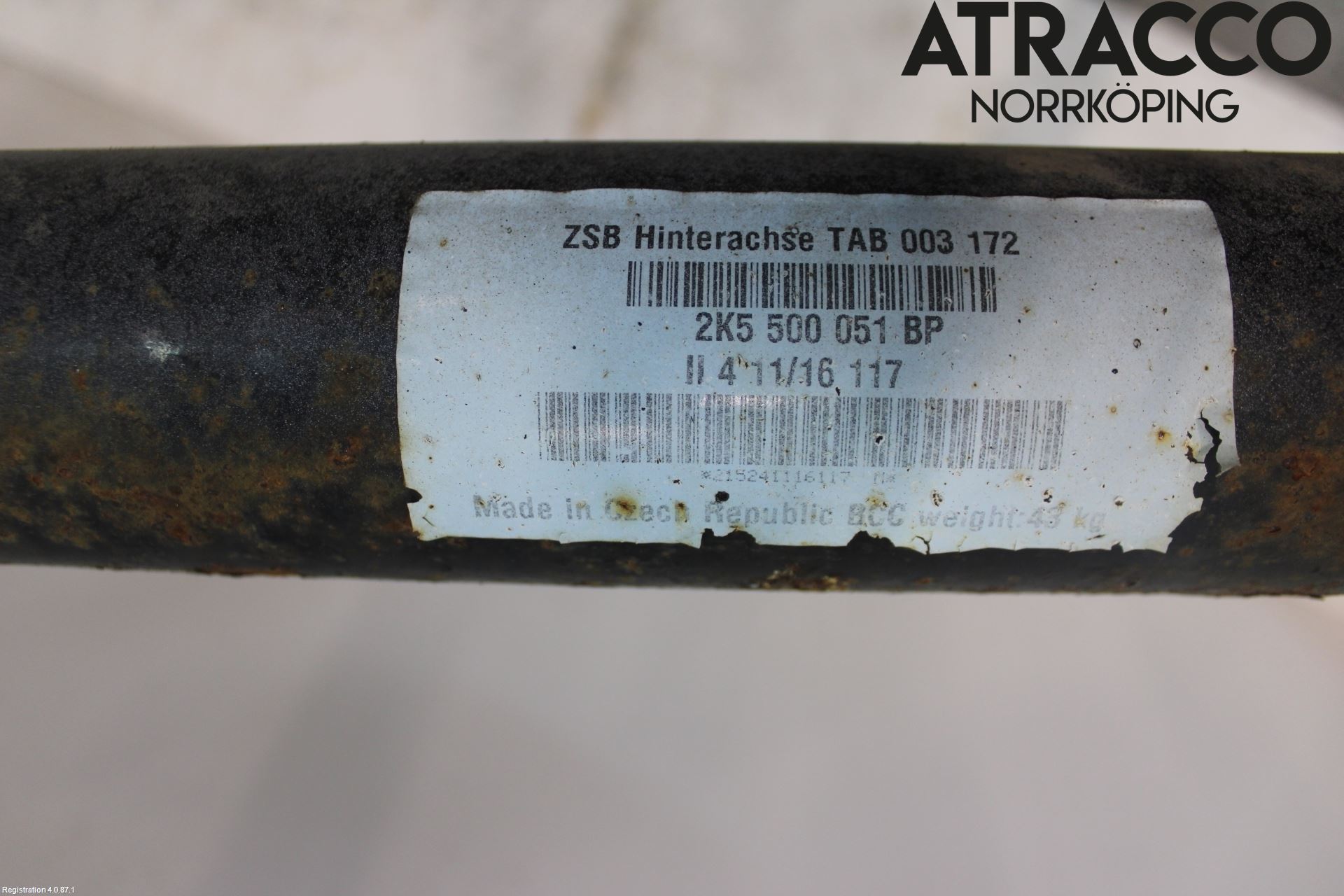 Volkswagen VW CADDY 16-20 Bakaxel