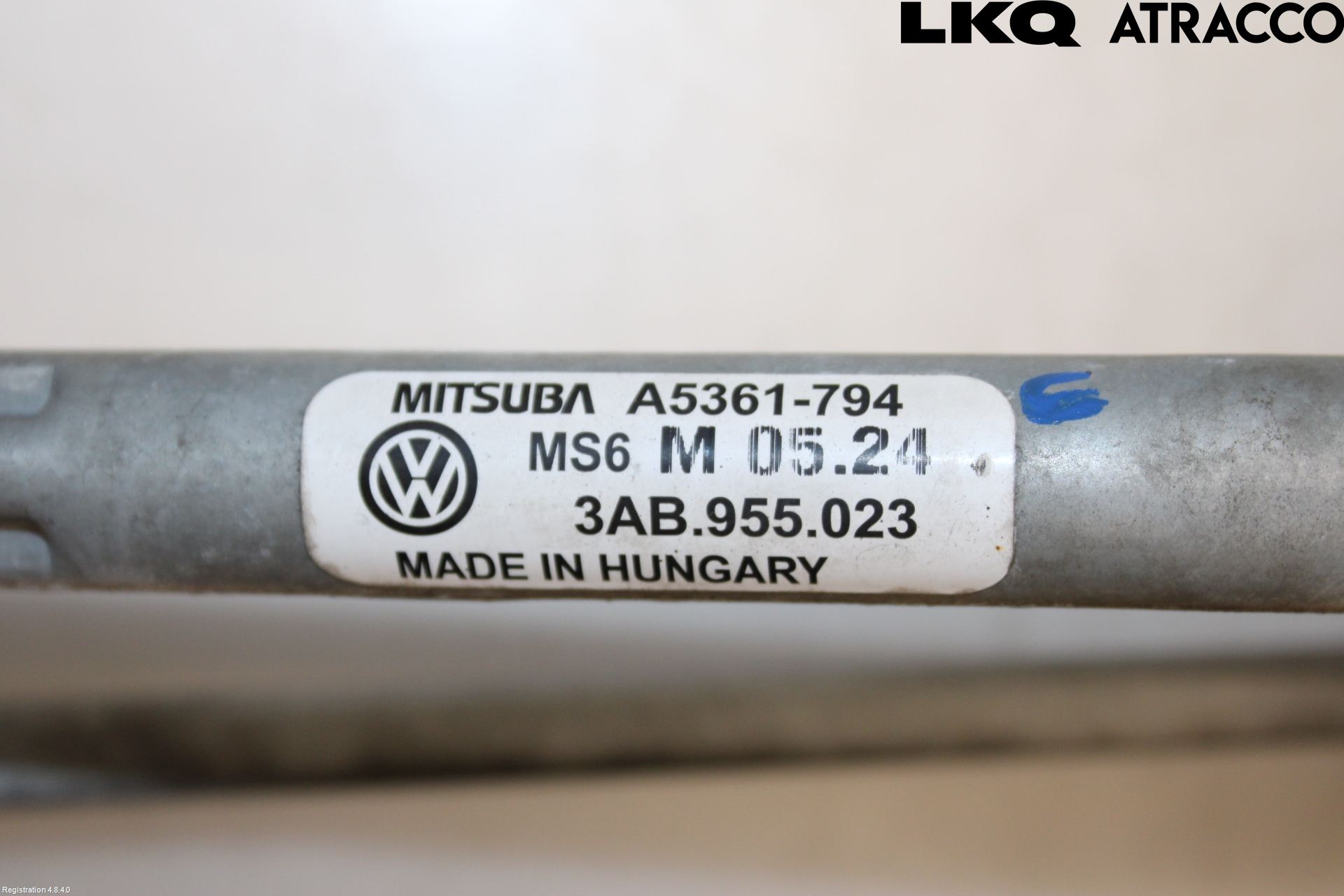 Volkswagen VW PASSAT 11-14 Torkarmekanism Vindruta