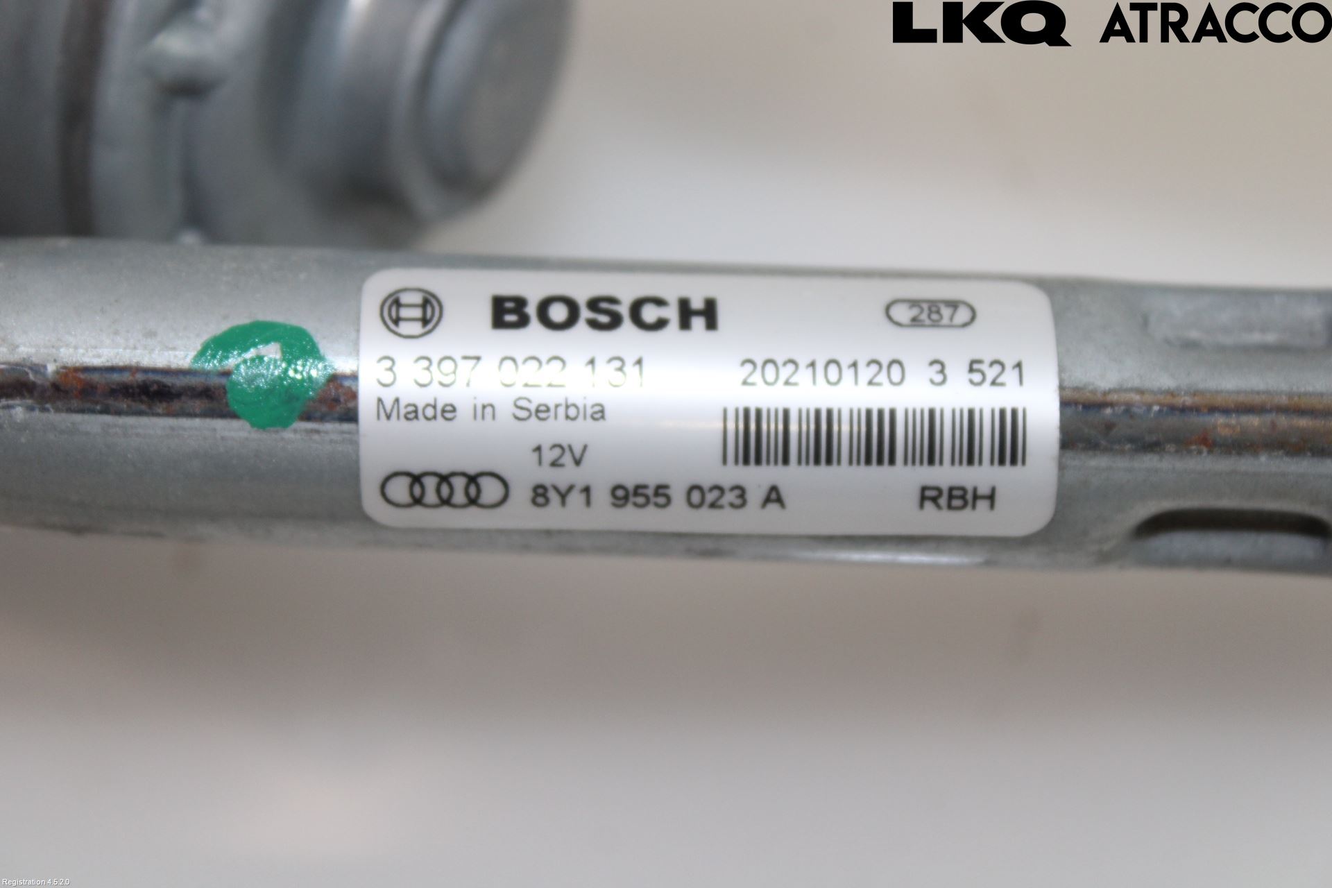 Audi A3/S3 8Y 21- Torkarmekanism Vindruta