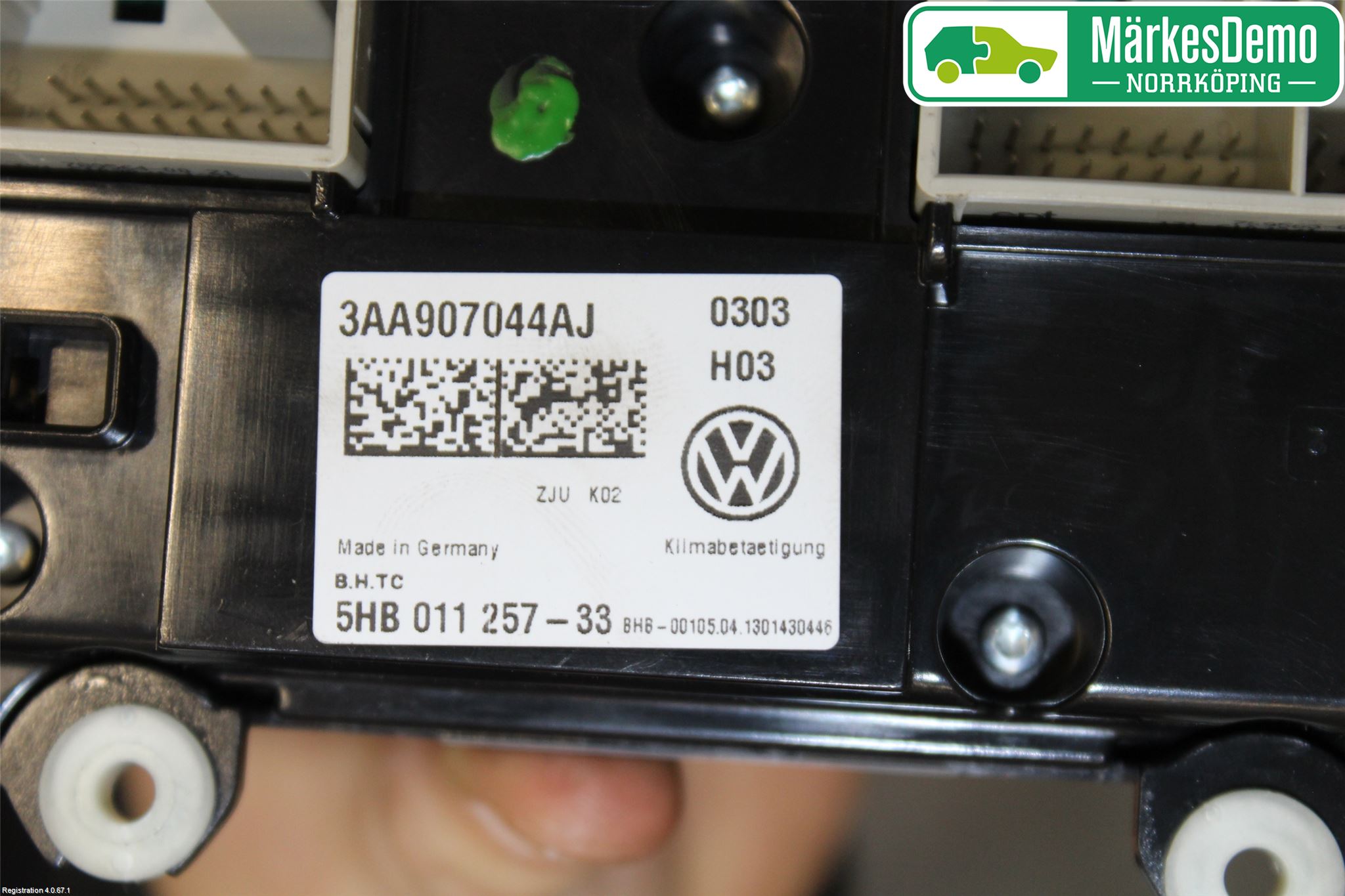 Volkswagen VW PASSAT 11-14 Värmereglage