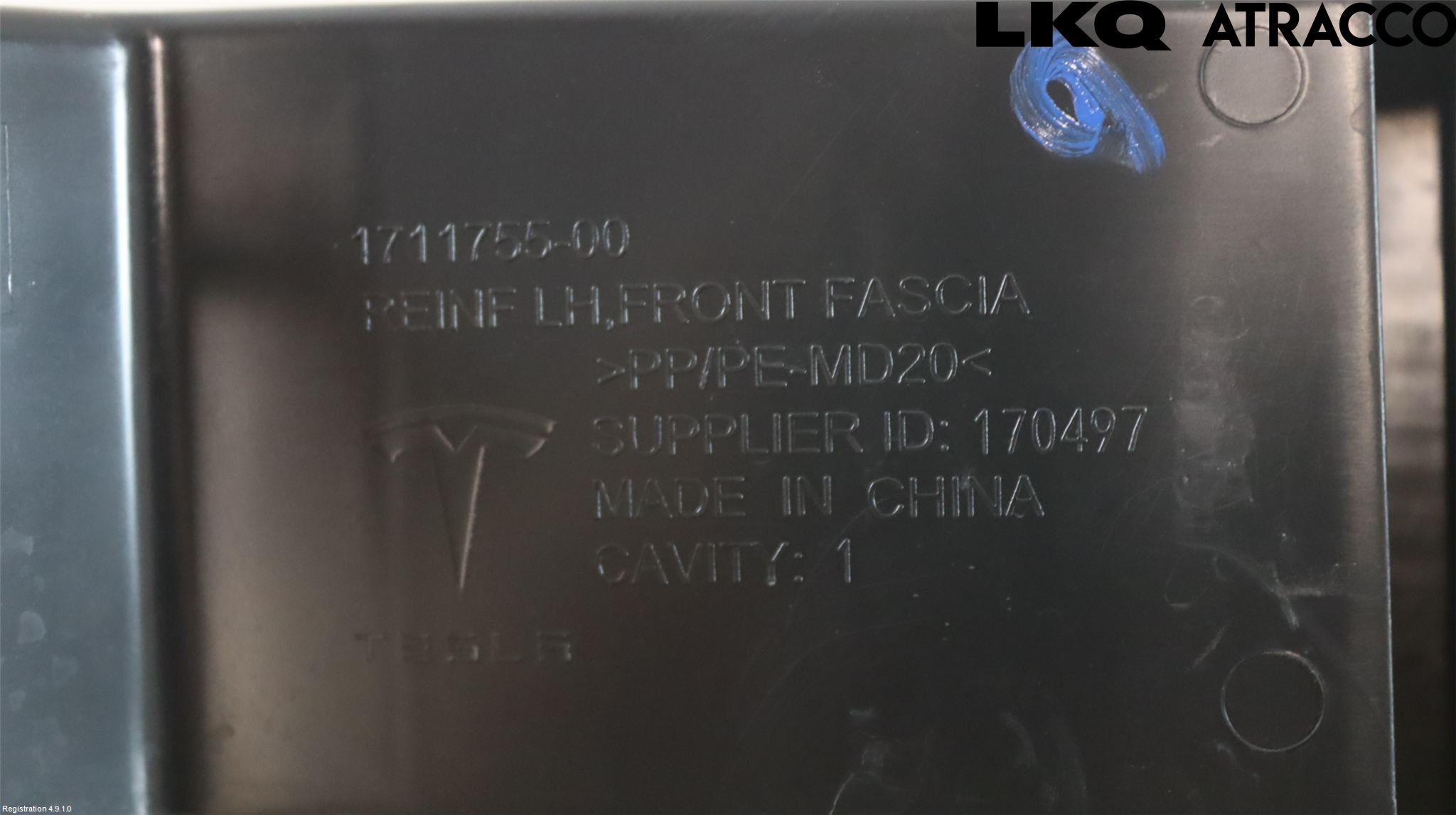 Tesla MODEL 3 17- Stötfångarfäste Fram Vä