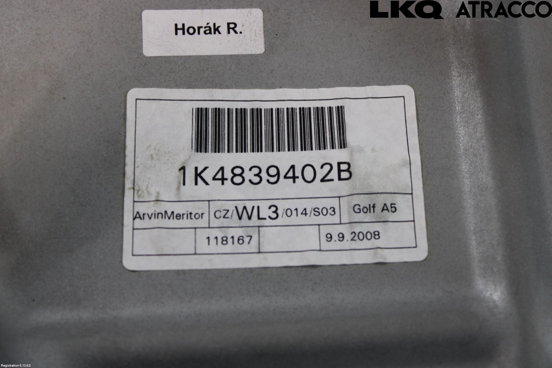Volkswagen VW GOLF V 04-09 Fönsterhissmekanism