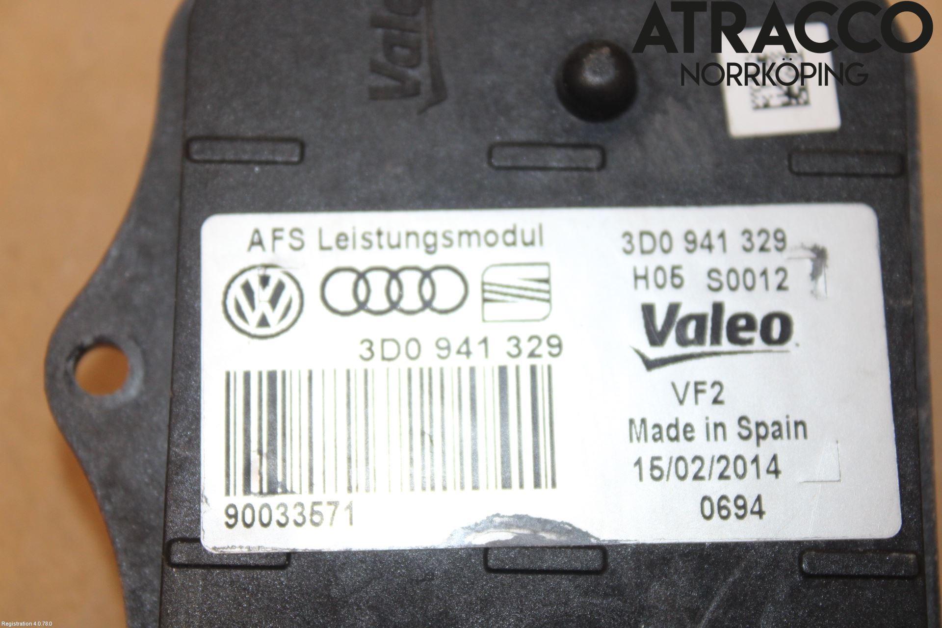 Volkswagen VW GOLF / E-GOLF VII 13-20 Styrenhet Strålkastare