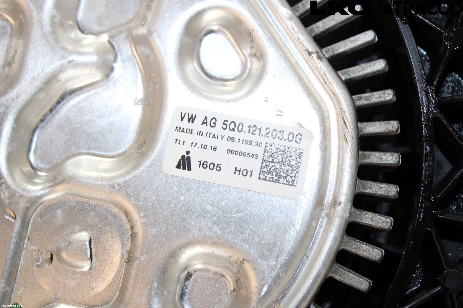 Volkswagen VW PASSAT 15-19 Kylfläkt El