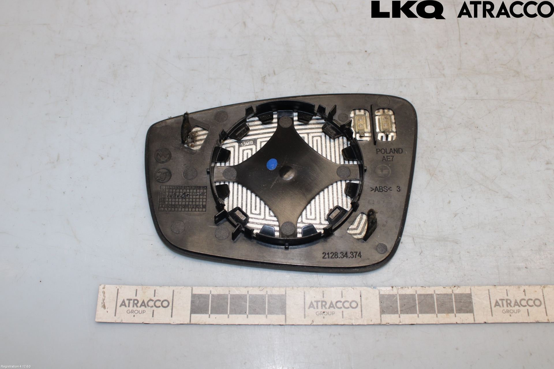 Skoda RAPID Spegelglas Hö