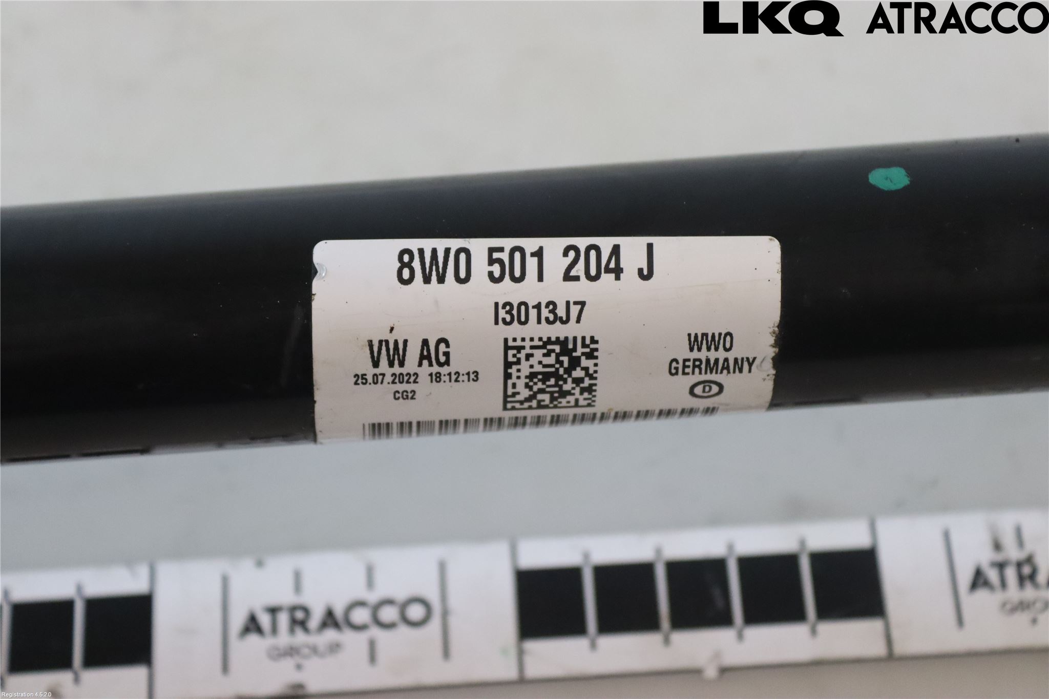 Audi A4/S4 B9 20- Drivaxel Bak Höger