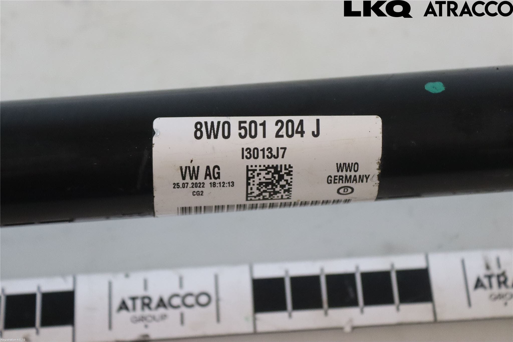 Audi A4/S4 B9 20- Drivaxel Bak Höger