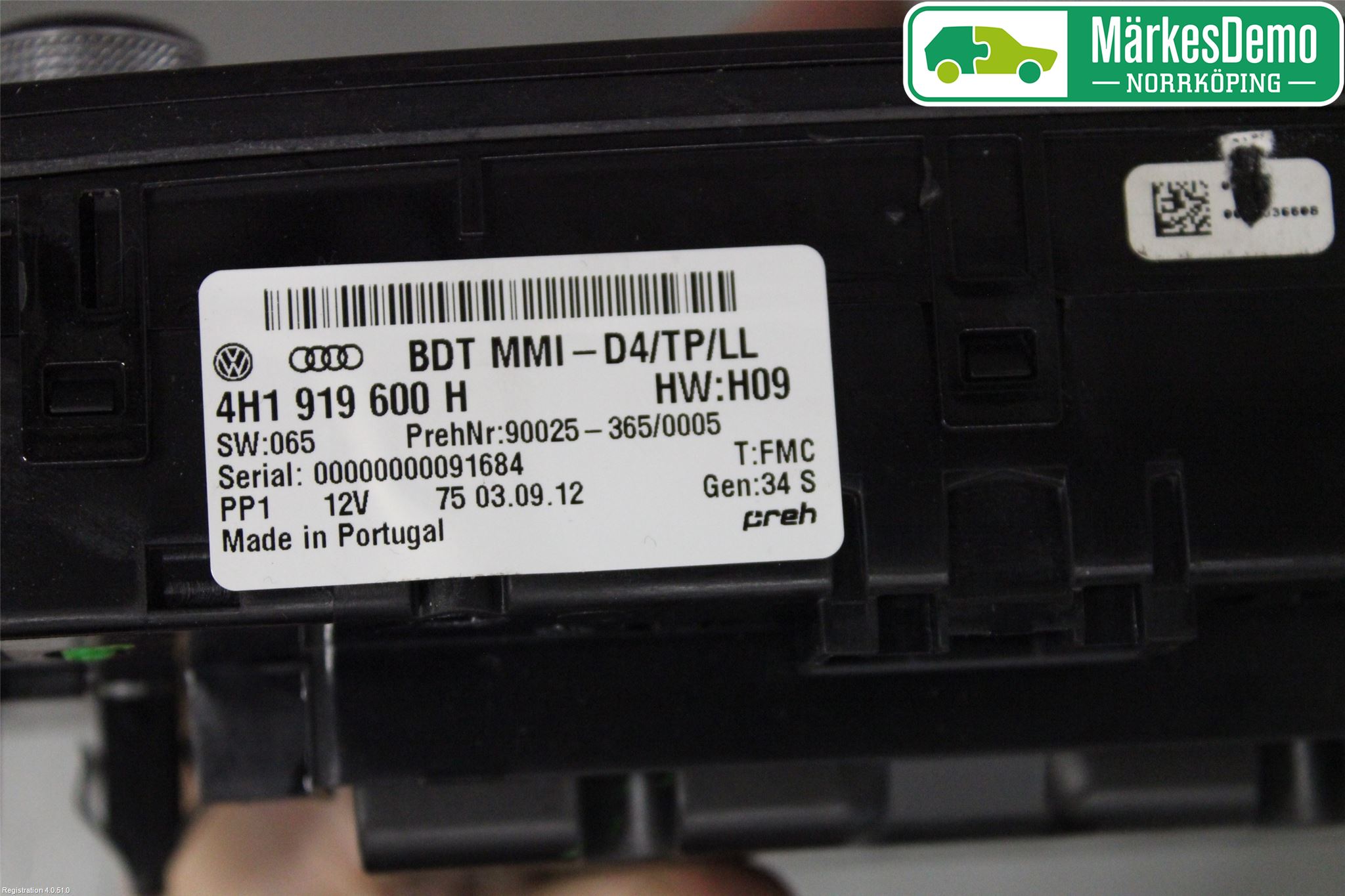 Audi A8/S8 4H 10-17 Cd Radio - Multimediapanel