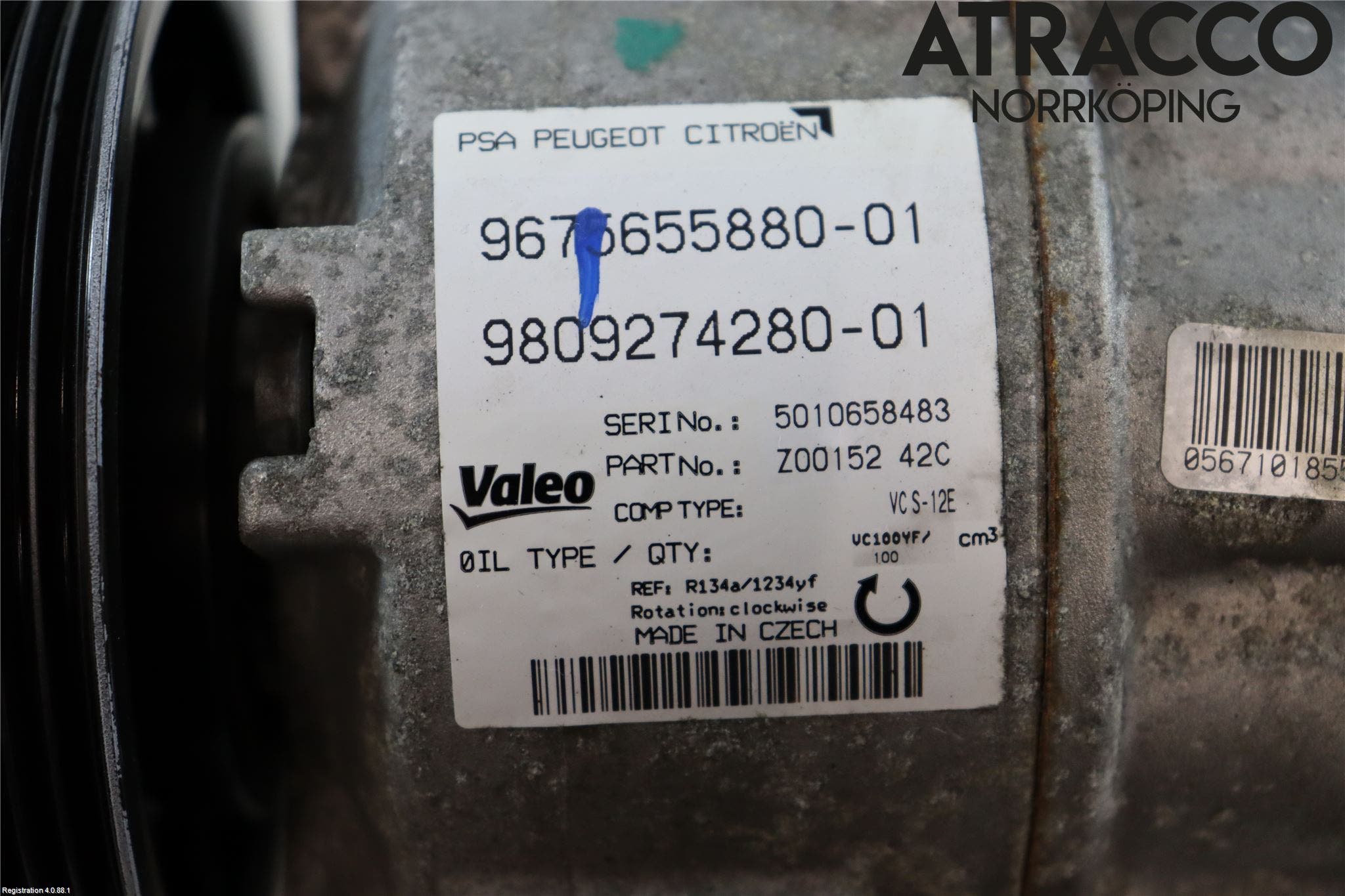 Peugeot 308 14-21 Ac Kompressor