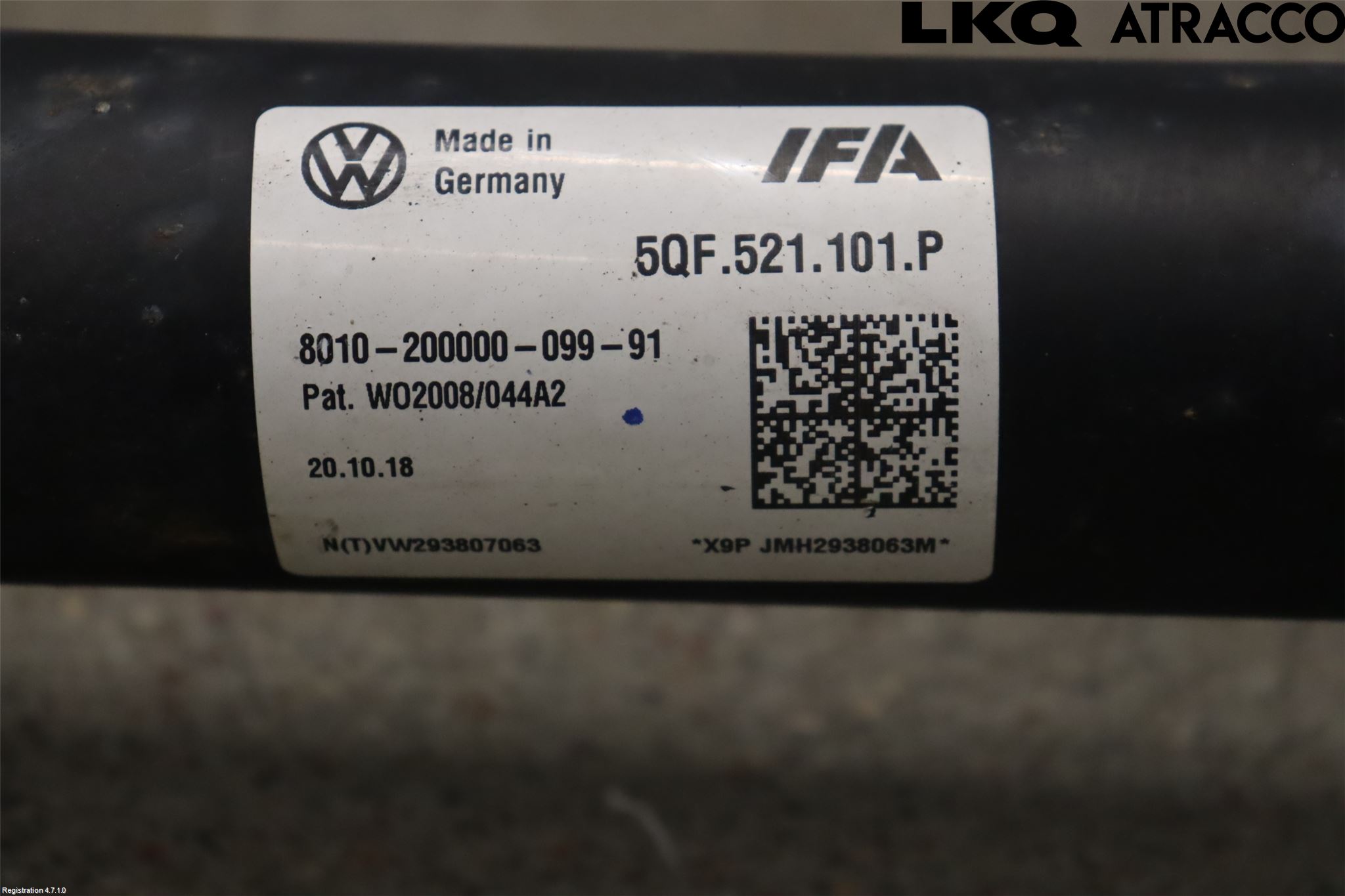 Volkswagen VW TIGUAN 16-24 Mellanaxel Komp