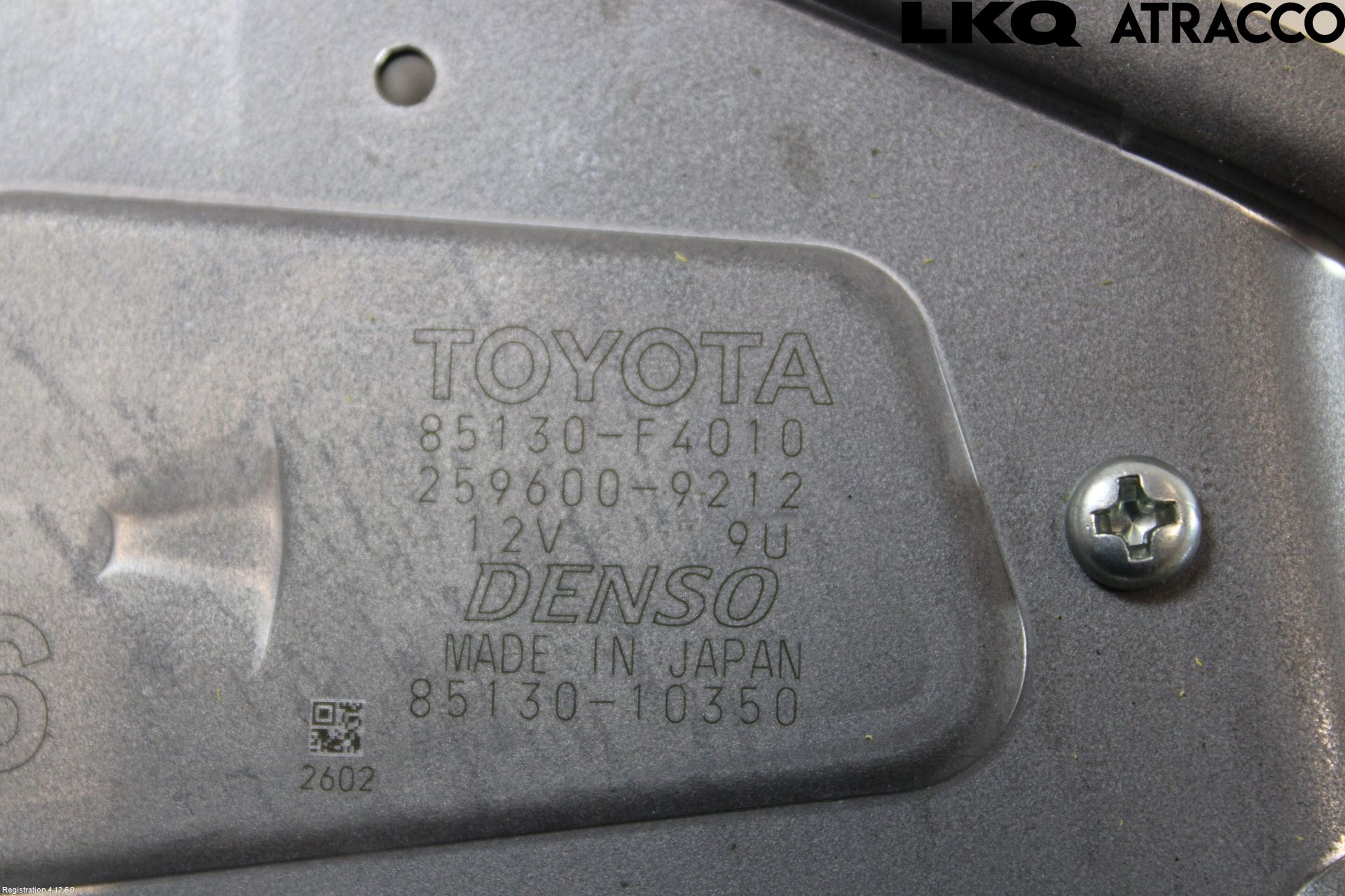 Toyota C-HR 16-23 Torkarmotor Baklucka