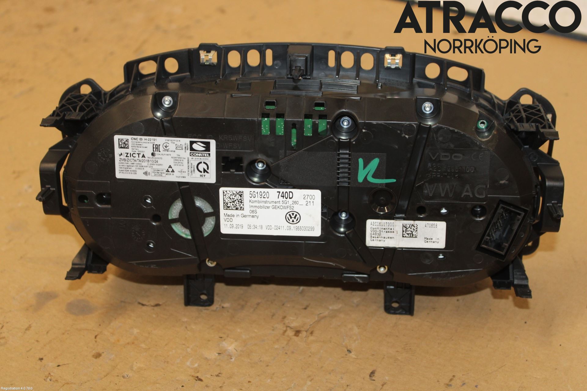Volkswagen VW GOLF / E-GOLF VII 13-20 Instrument Komb