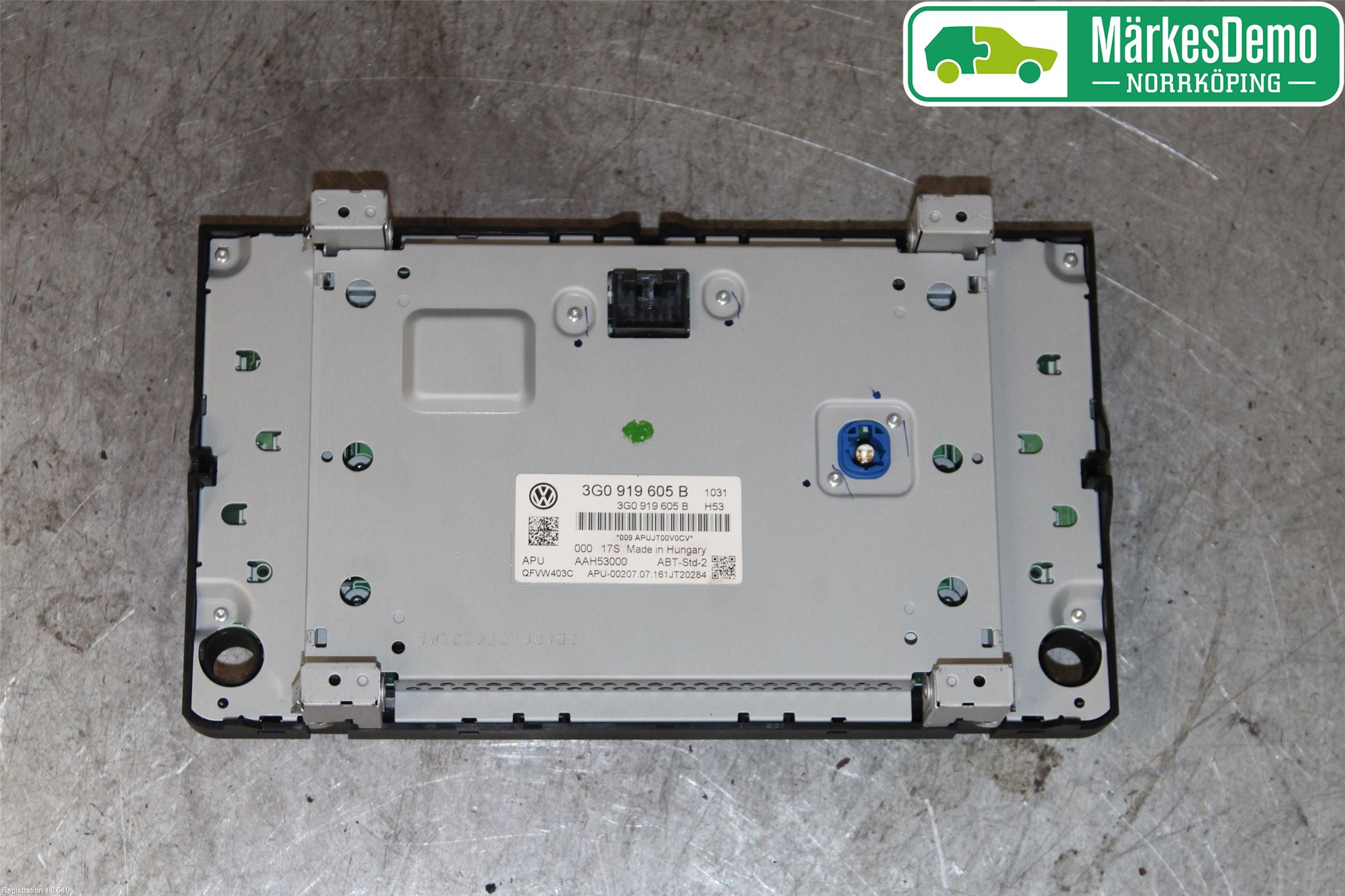 Volkswagen VW GOLF / E-GOLF VII 13-20 Multifunktionsdisplay