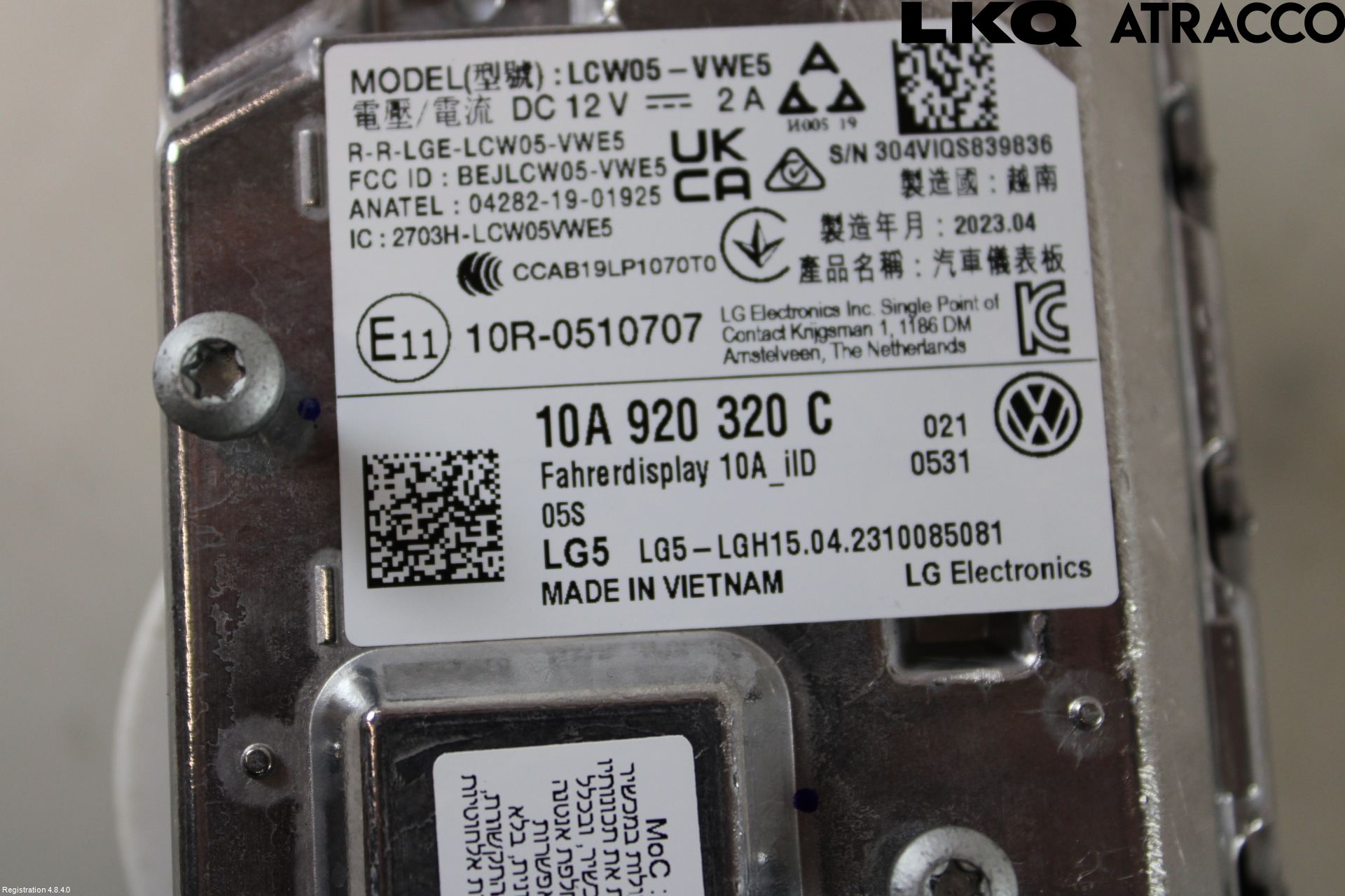 Volkswagen VW ID.4 21- Instrument Komb