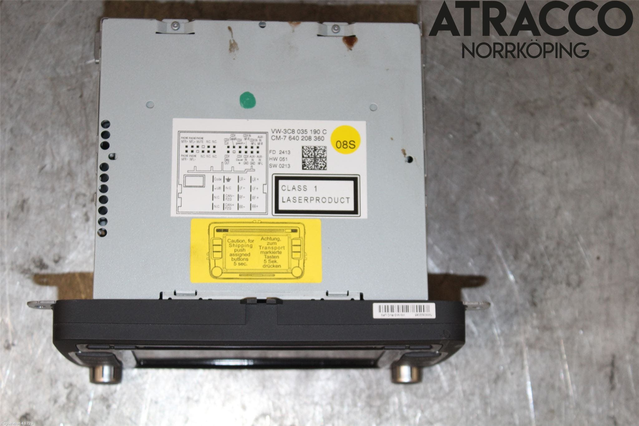 Volkswagen VW TOURAN 10-15 Cd Radio - Multimediapanel